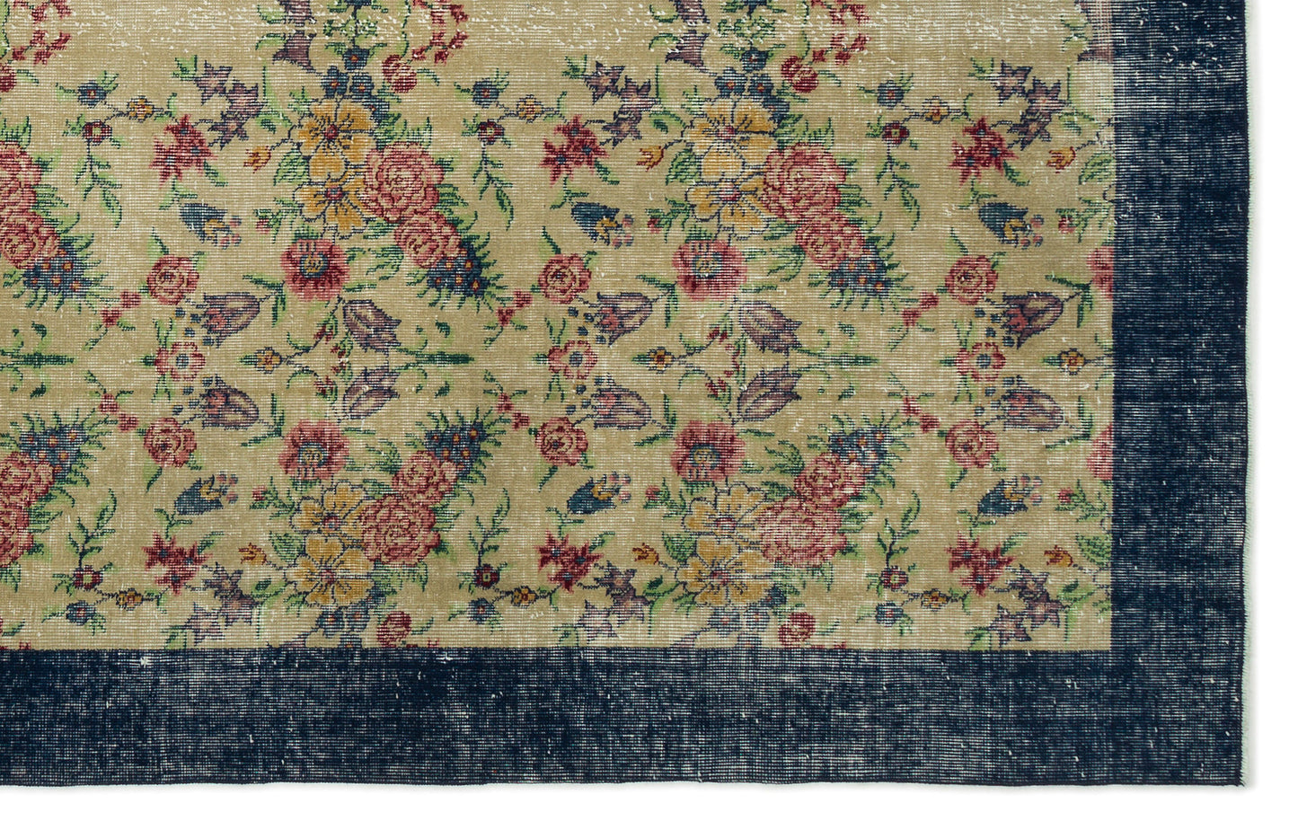 Glerois - Vintage Floral Rug - 6'2 X 9'9
