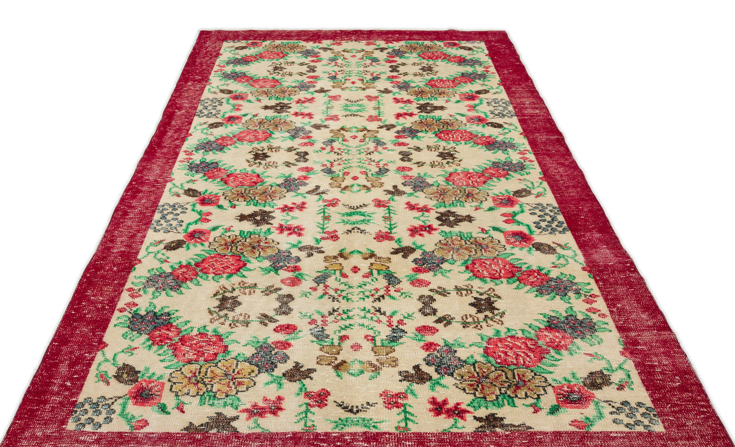 Nezoor - Vintage Floral Rug - 6'2 X 10'0