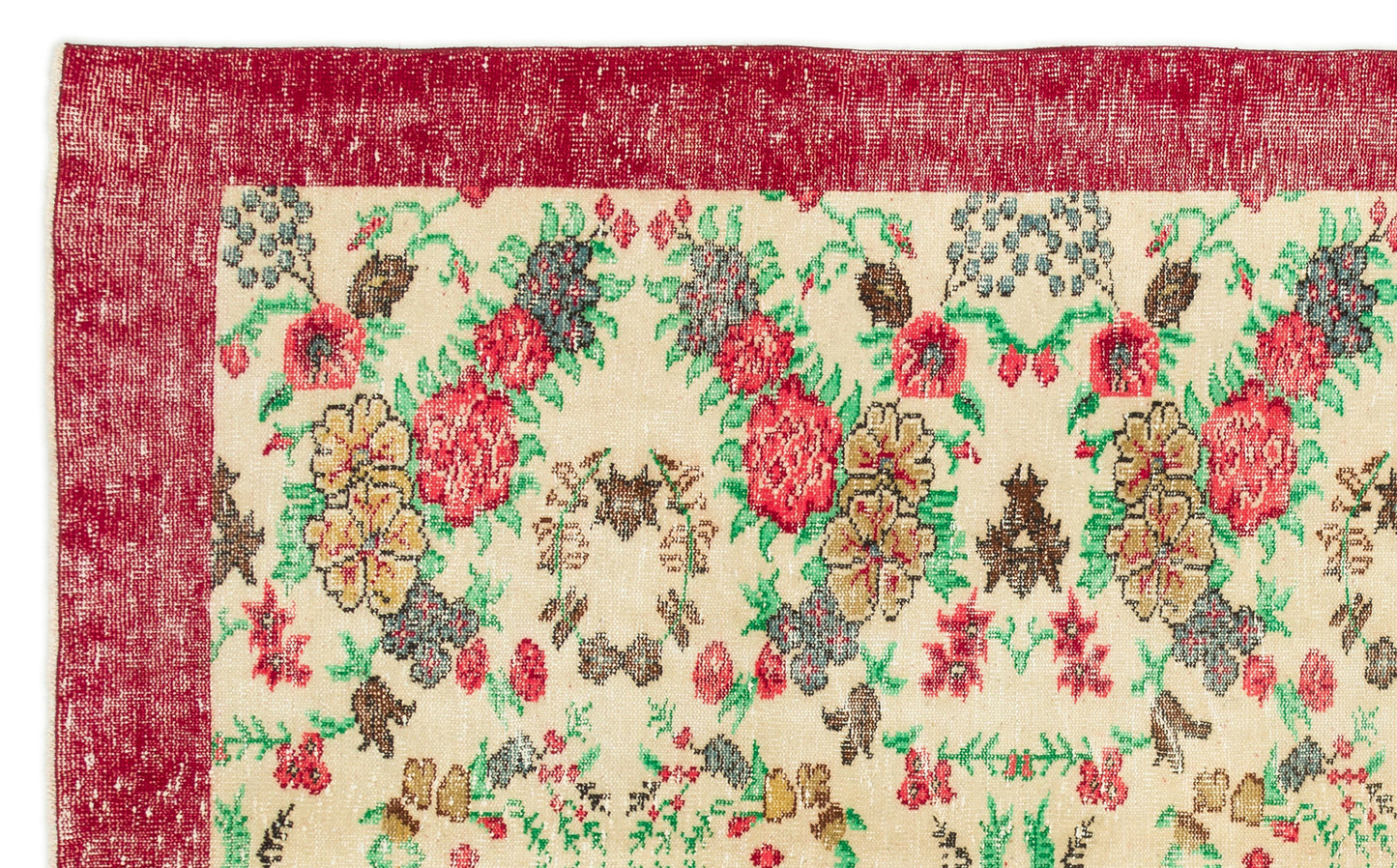 Nezoor - Vintage Floral Rug - 6'2 X 10'0