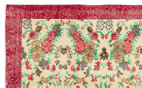 Load image 1 in gallery view. Nezoor - Vintage Floral Rug - 6'2 X 10'0