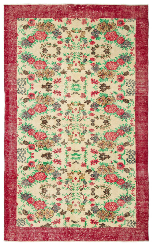 Load image 1 in gallery view. Nezoor - Vintage Floral Rug - 6'2 X 10'0