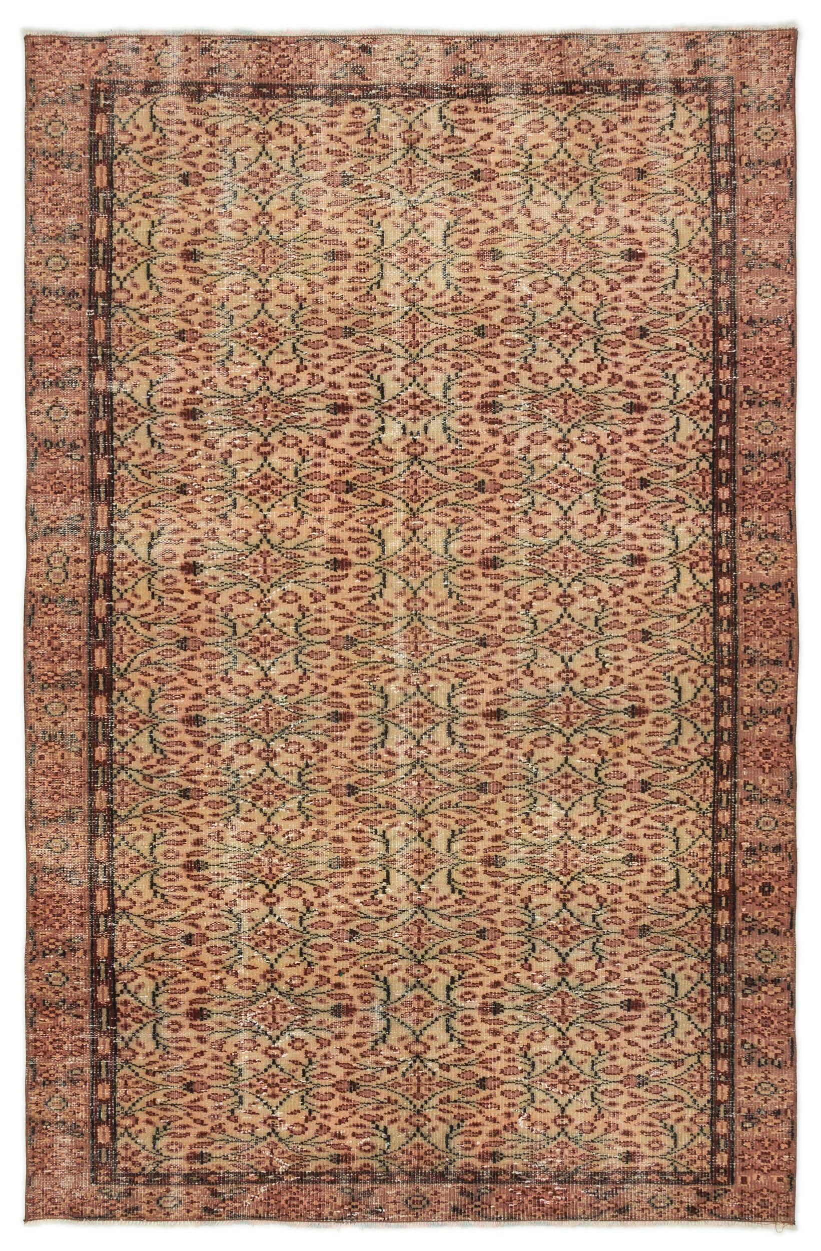 Nogeas - Vintage Floral Rug - 5'4 X 8'5