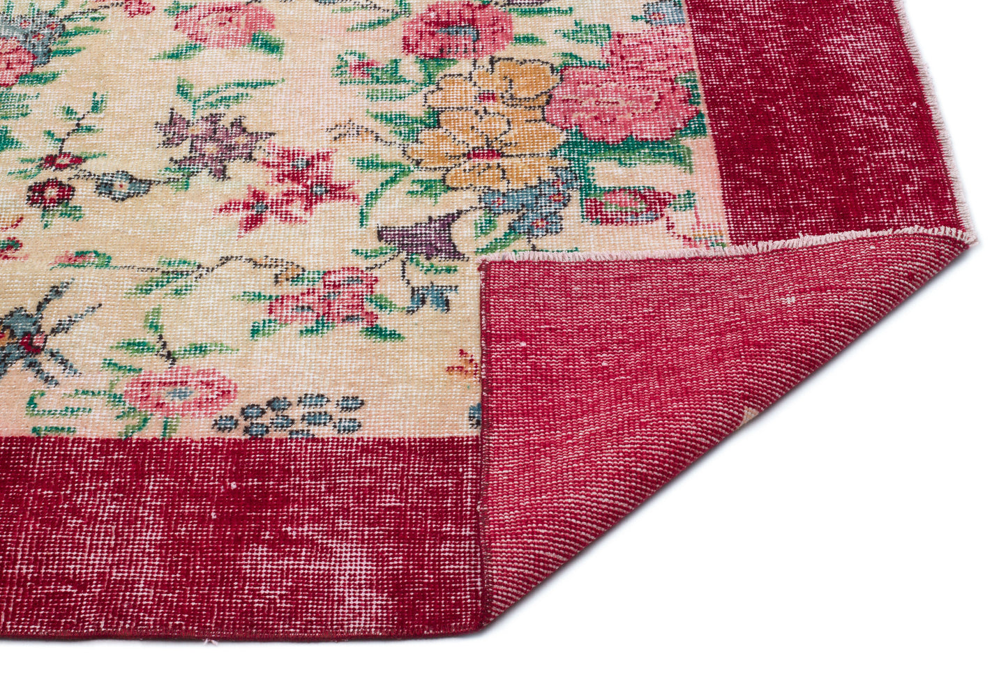 Pabola - Vintage Floral Rug - 5'4 X 8'7