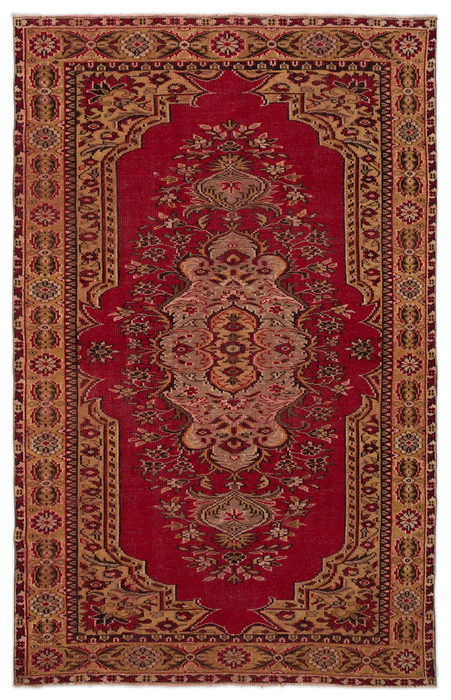 Pokea - Vintage Medallion Rug - 5'5 X 8'8