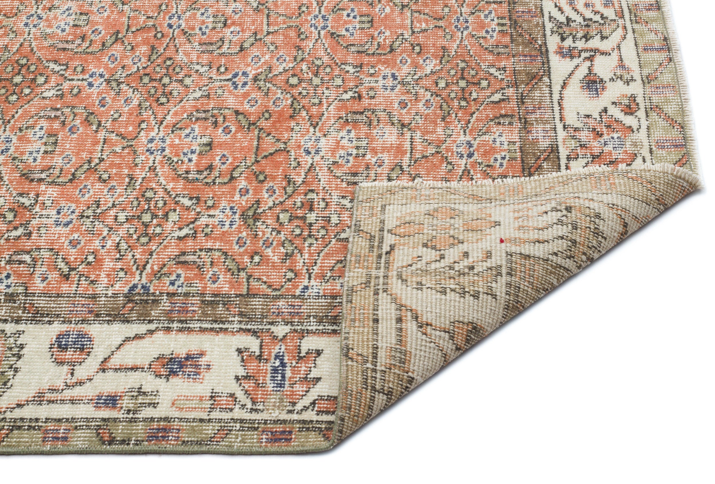 Soamaya - Vintage Floral Rug - 5'7 X 9'5