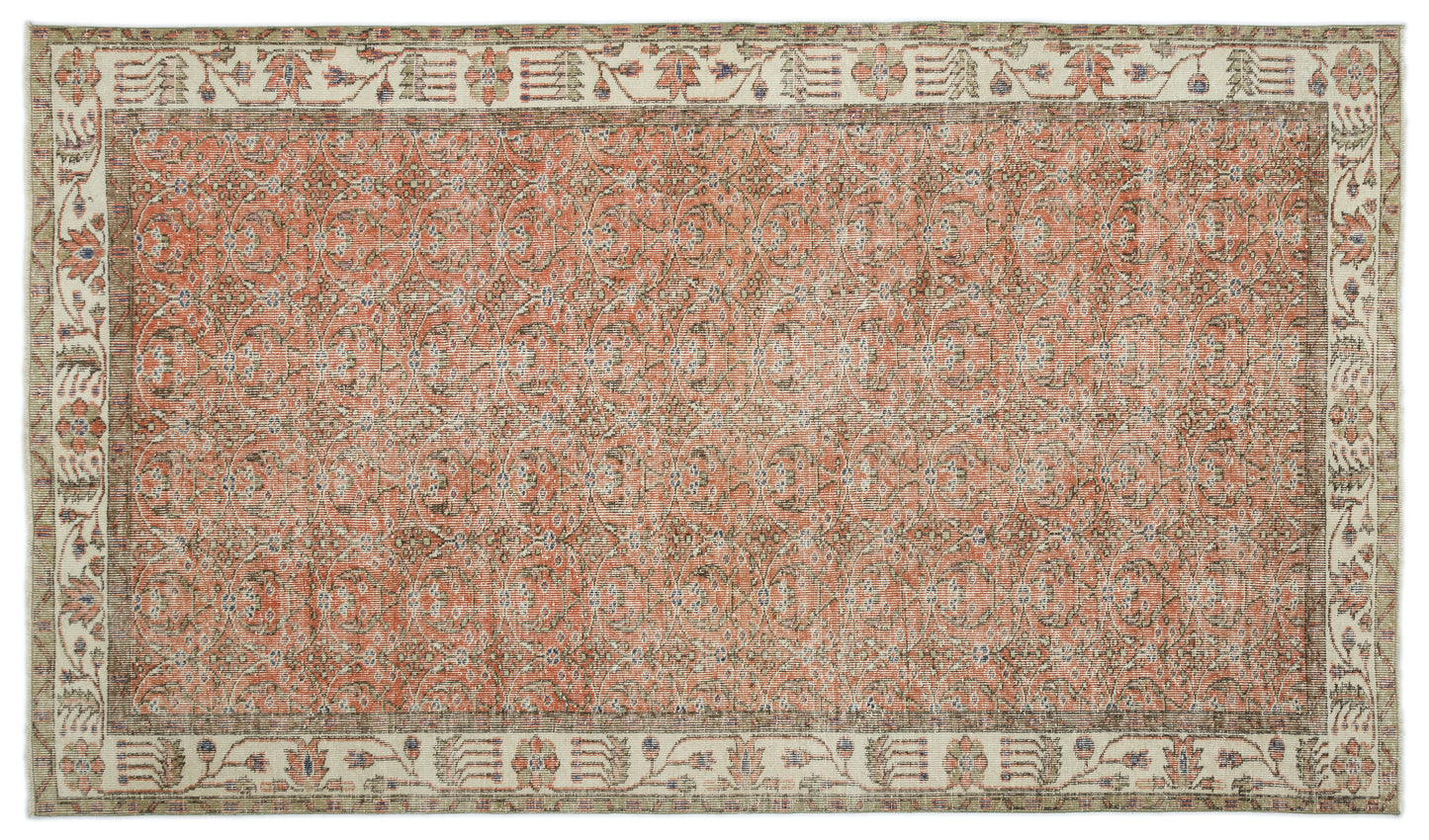Soamaya - Vintage Floral Rug - 5'7 X 9'5