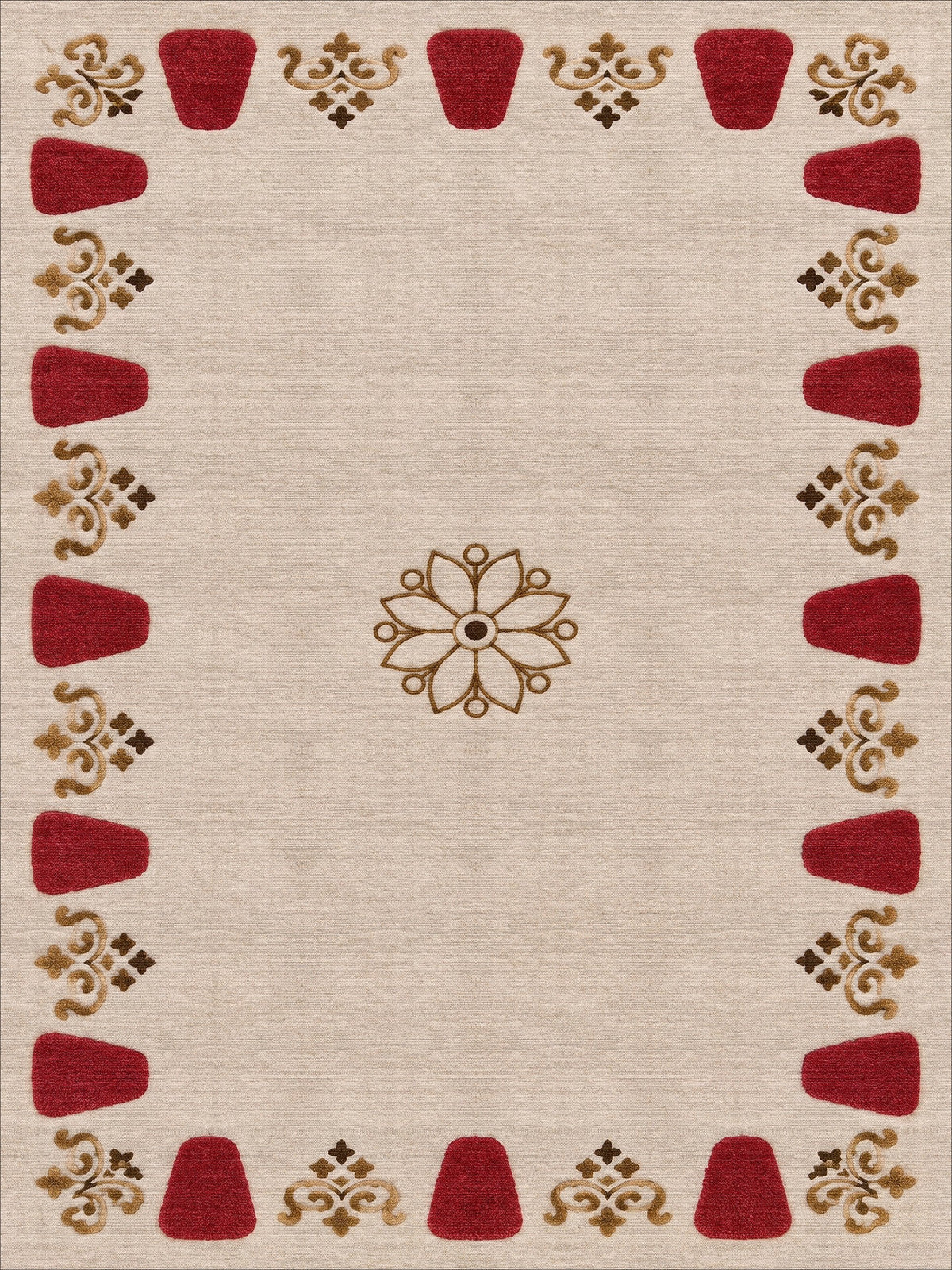 Ruby Frame - Washable Rug - JRS30
