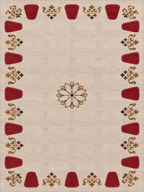 Load image 1 in gallery view. Ruby Frame - Washable Rug - JRS30