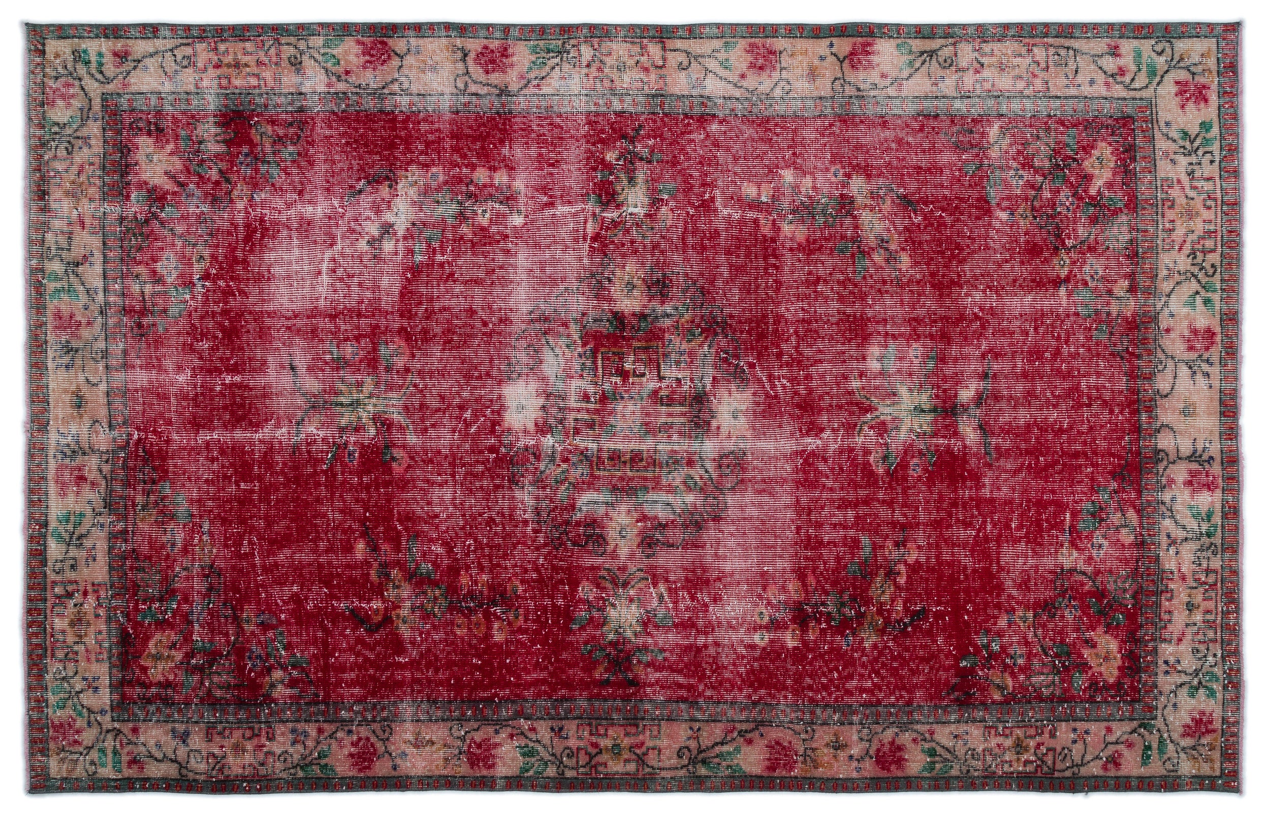 Draon - Vintage Medallion Rug - 5'10 X 9'3