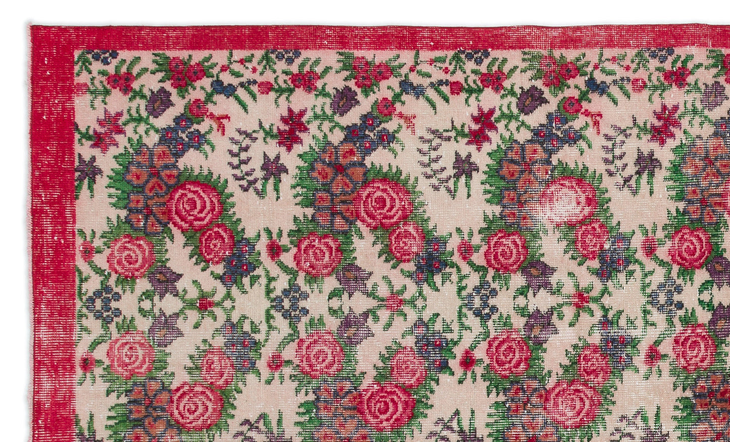Matuna - Vintage Floral Rug - 5'5 X 9'1