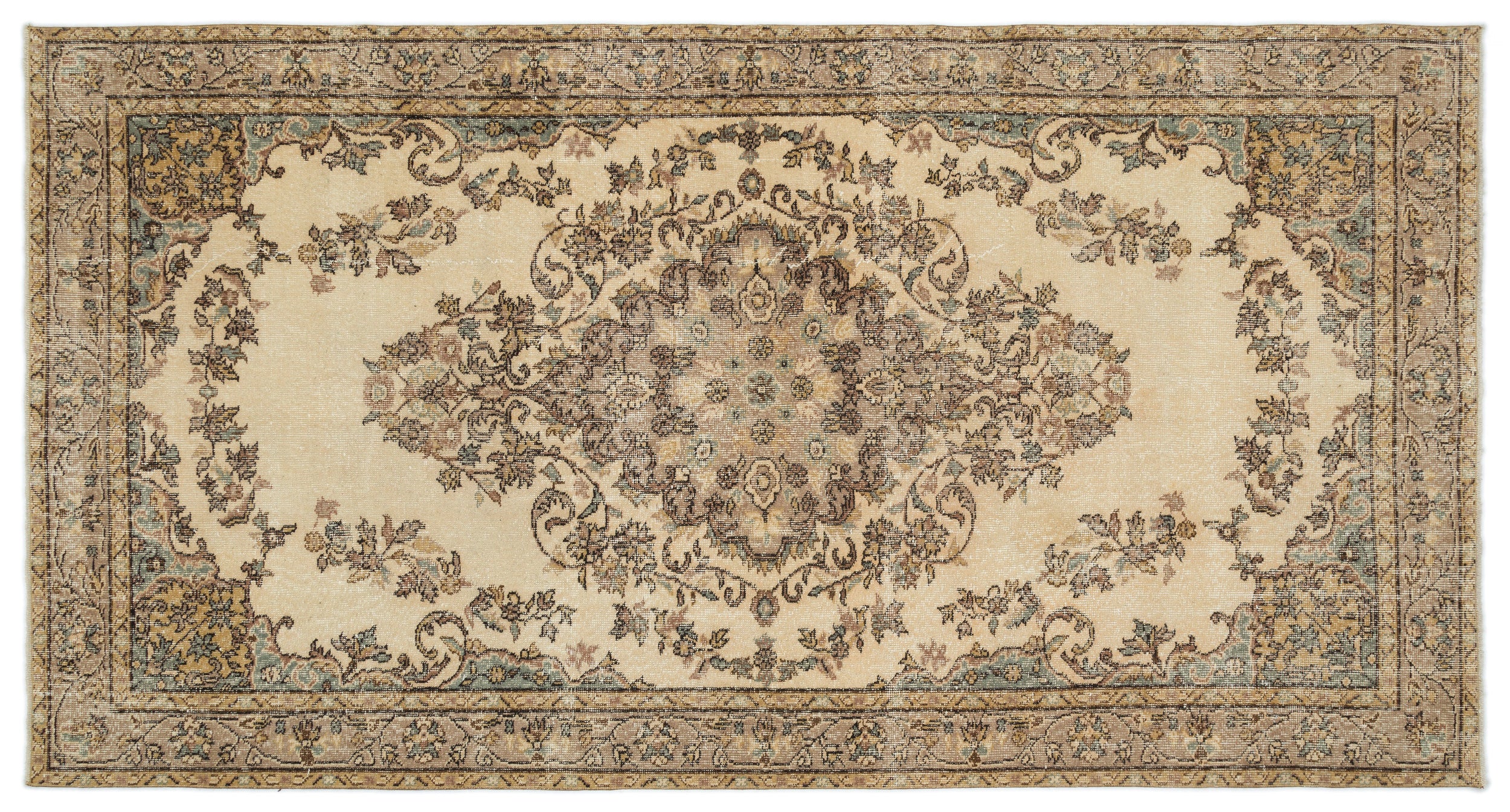 Luane - Vintage Medallion Rug - 5'7 X 10'6