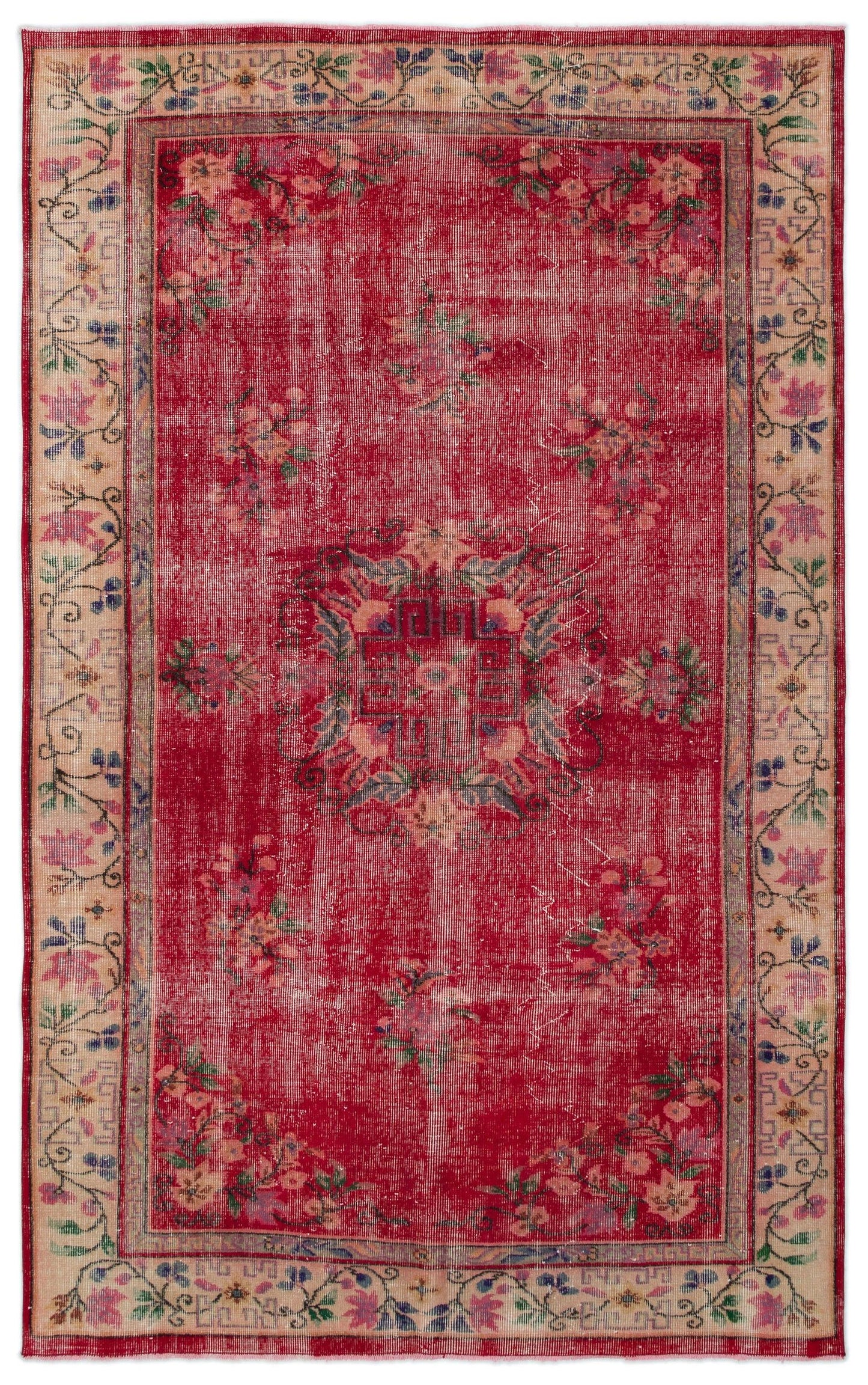 Cuzeen - Vintage Medallion Rug - 5'10 X 9'2