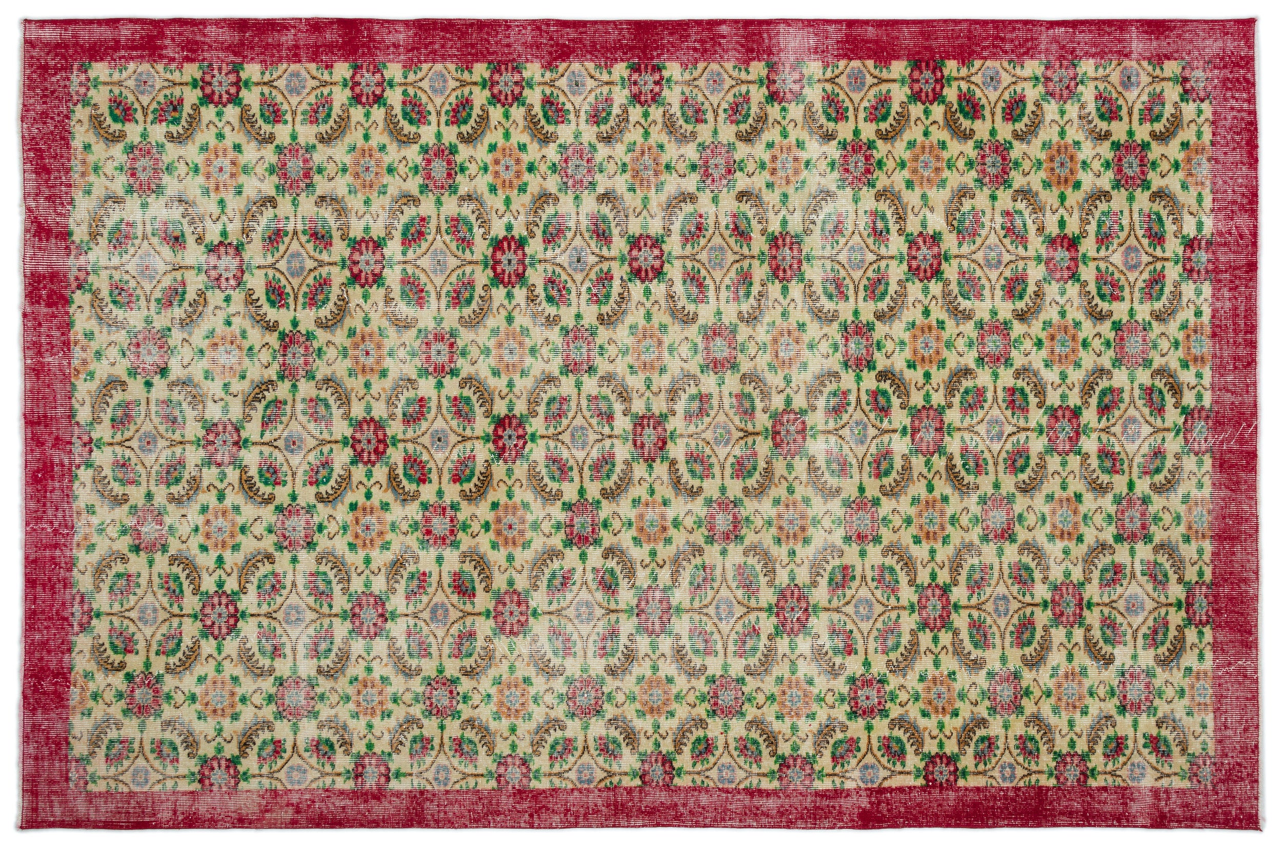 Nizoos - Vintage Floral Rug - 6'9 X 10'5