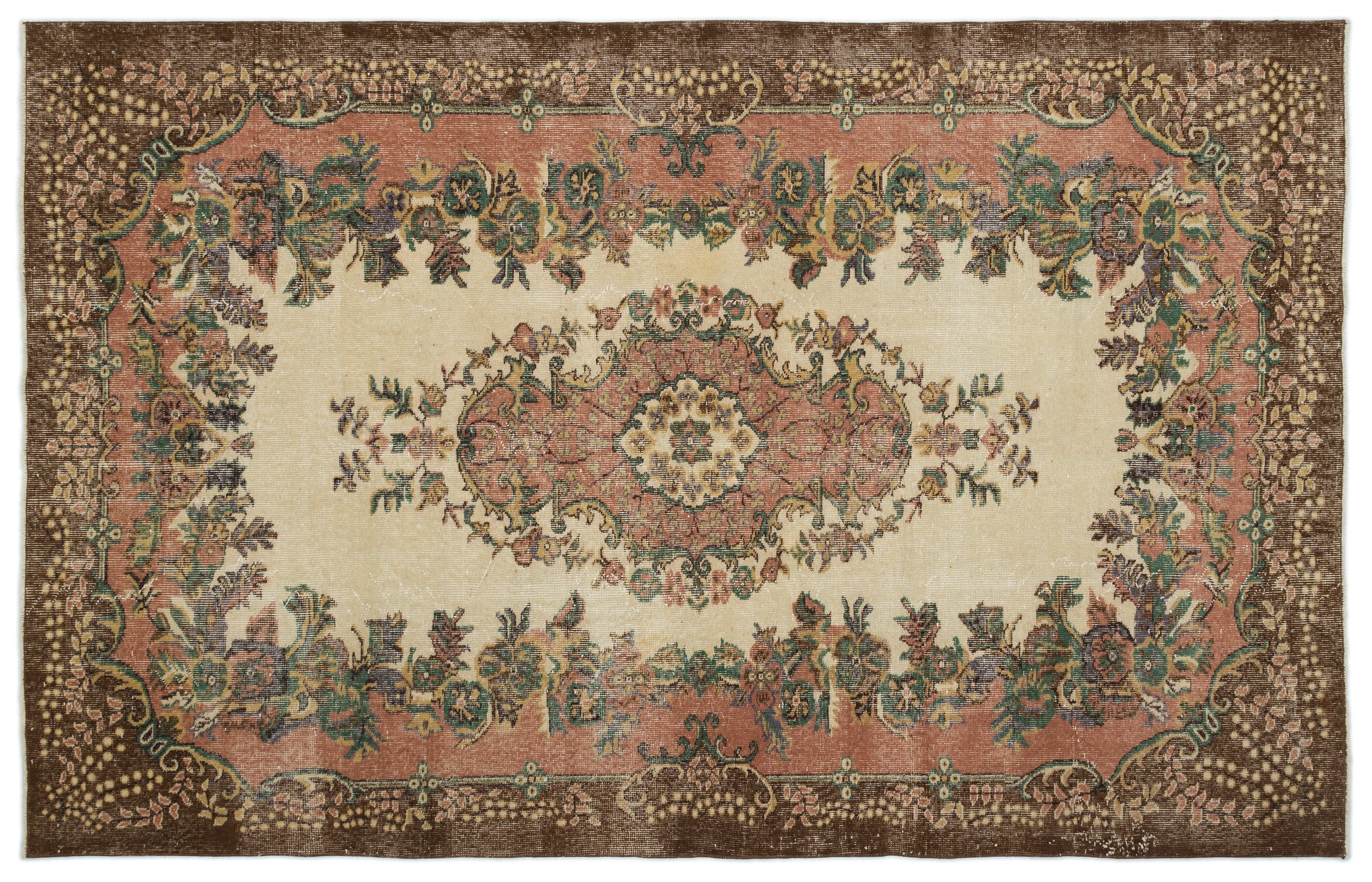 Raekoane - Vintage Medallion Rug - 6'2 X 9'7