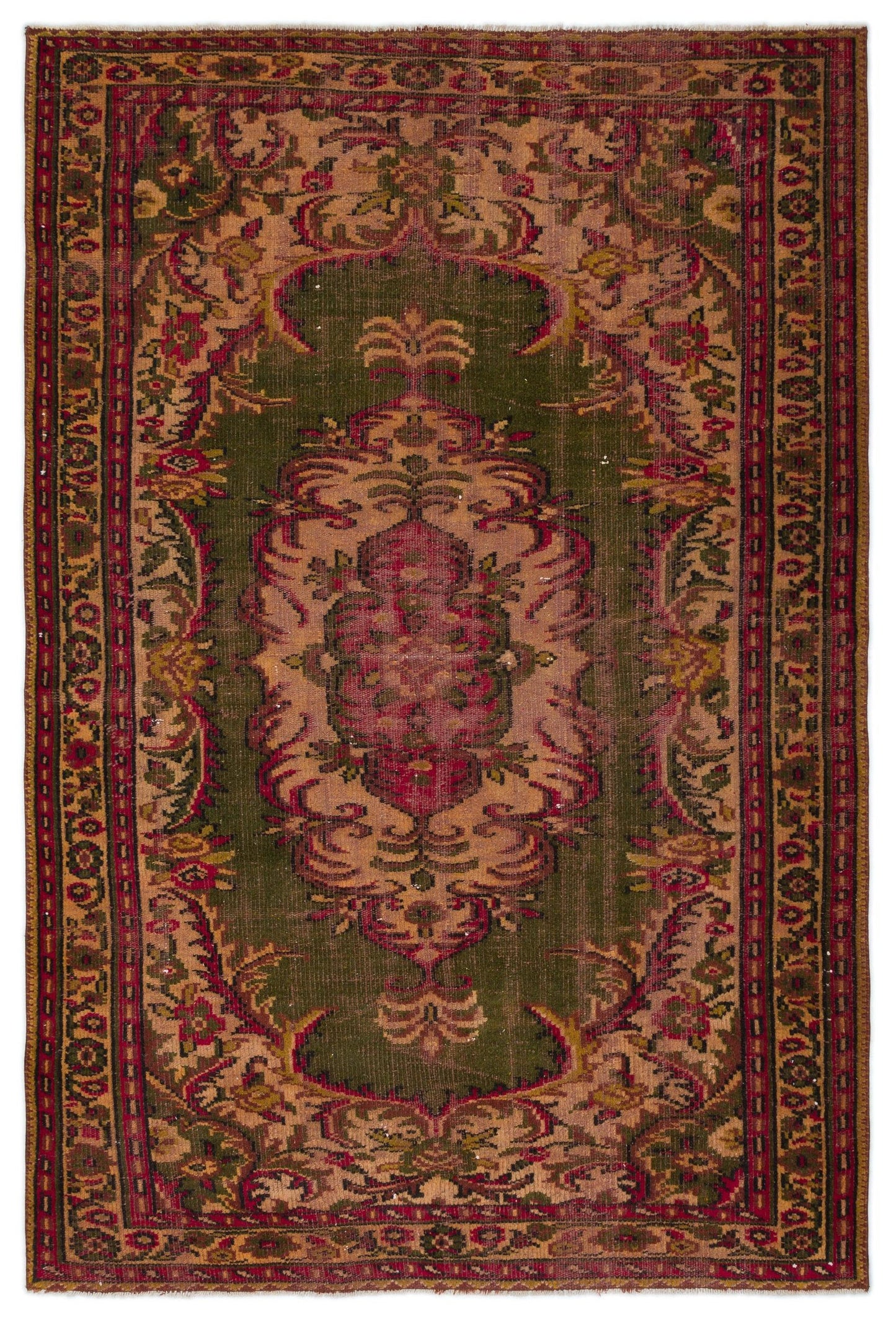 Guzeda - Vintage Medallion Rug - 5'5 X 8'2