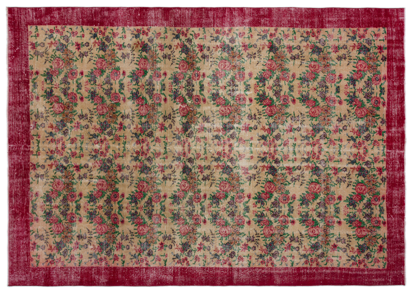 Frian - Vintage Floral Rug - 7'1 X 10'2
