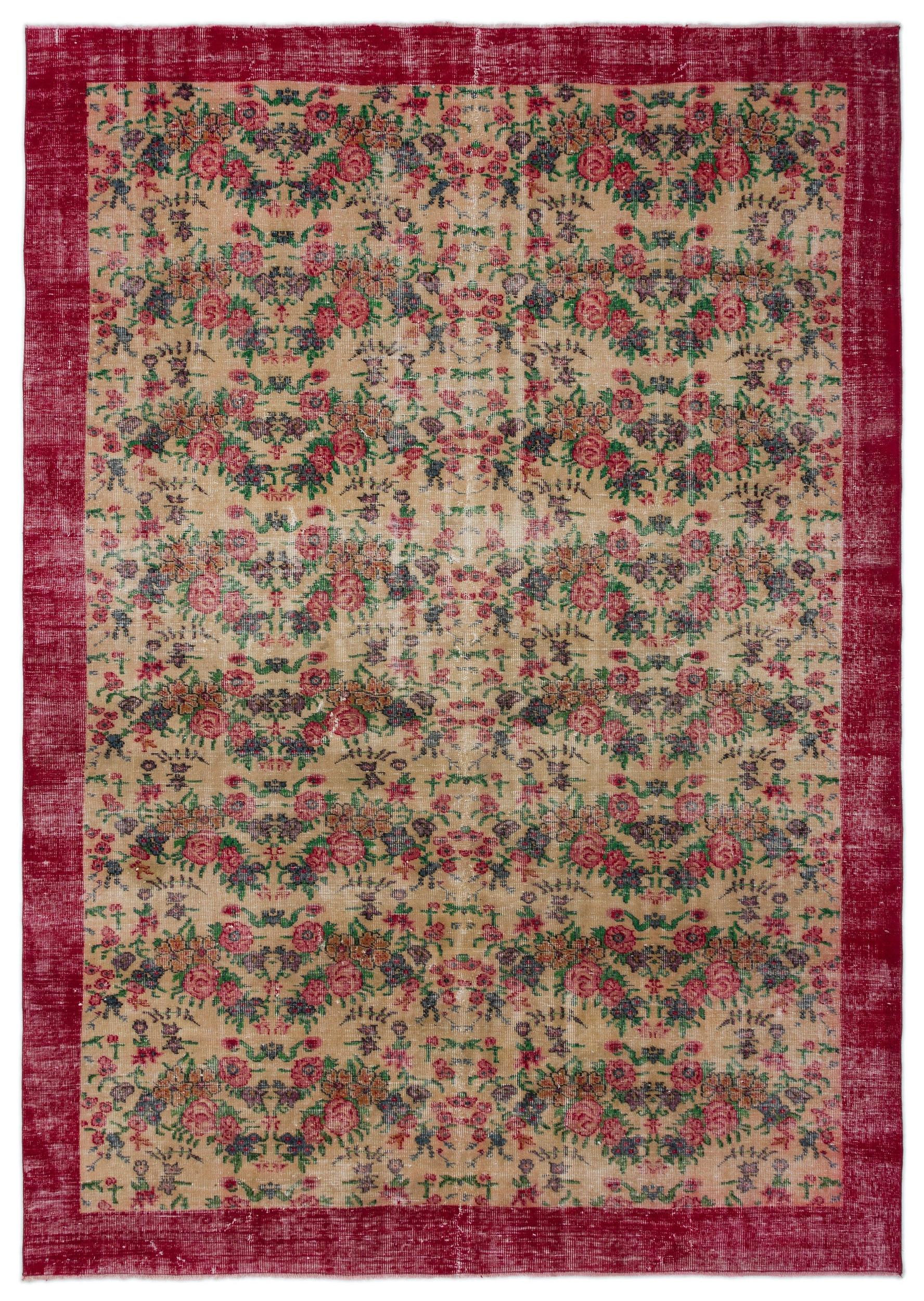 Frian - Vintage Floral Rug - 7'1 X 10'2