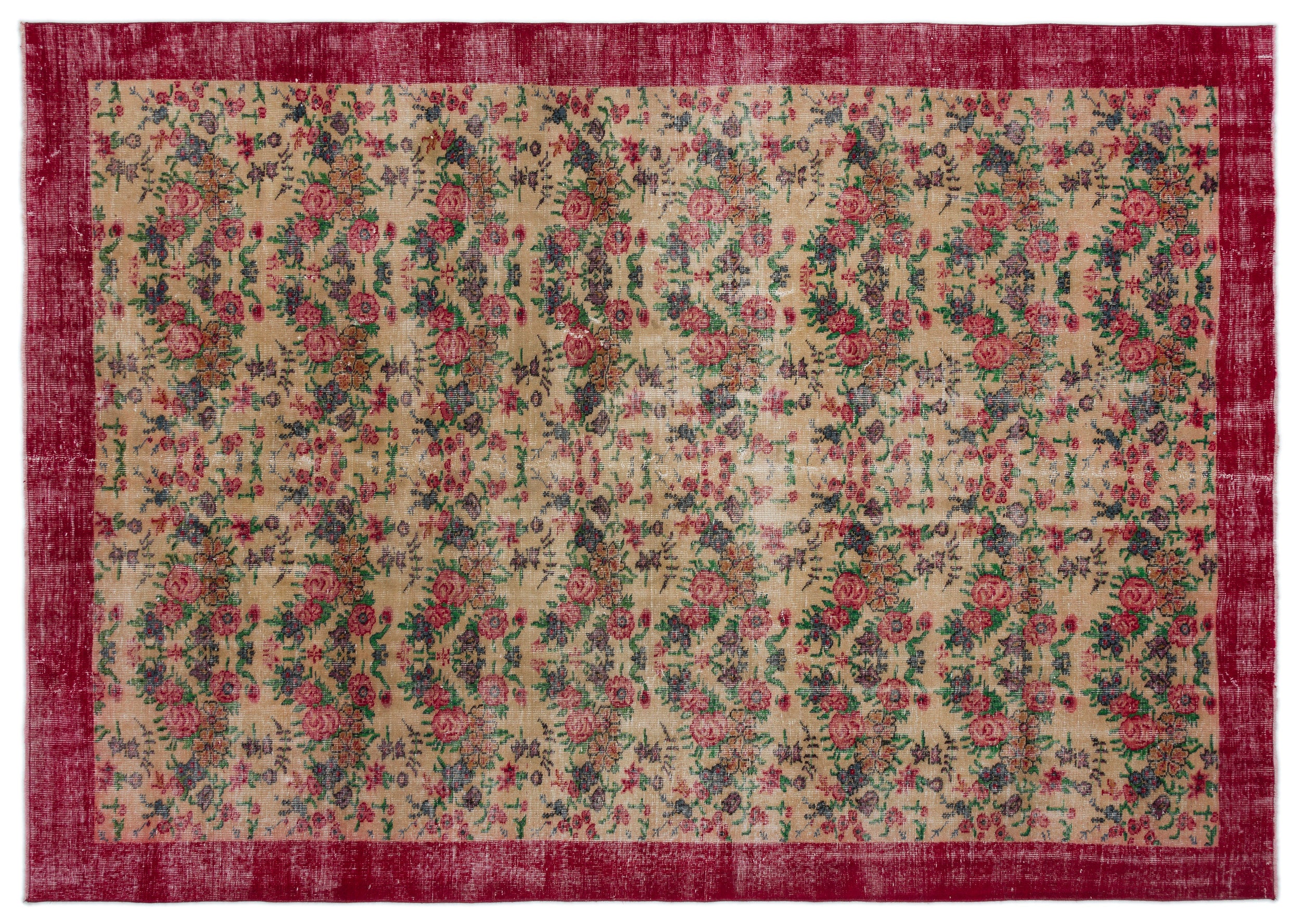 Frian - Vintage Floral Rug - 7'1 X 10'2