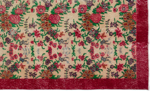 Load image 1 in gallery view. Zeuda - Vintage Floral Rug - 5'9 X 9'6