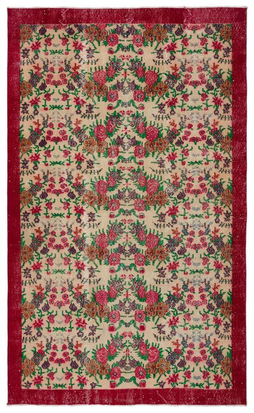 Load image 1 in gallery view. Zeuda - Vintage Floral Rug - 5'9 X 9'6