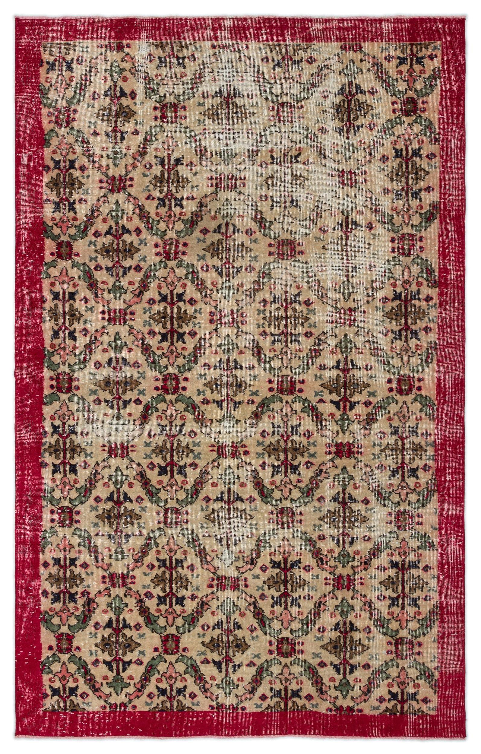 Craos - Vintage Floral Rug - 5'3 X 8'6