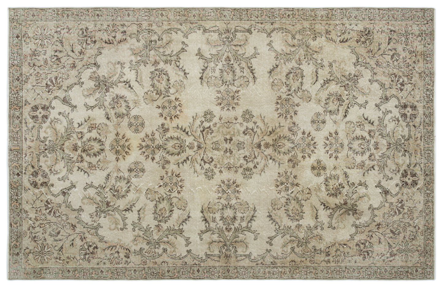 Briluyn - Vintage Floral Rug - 6'1 X 9'5