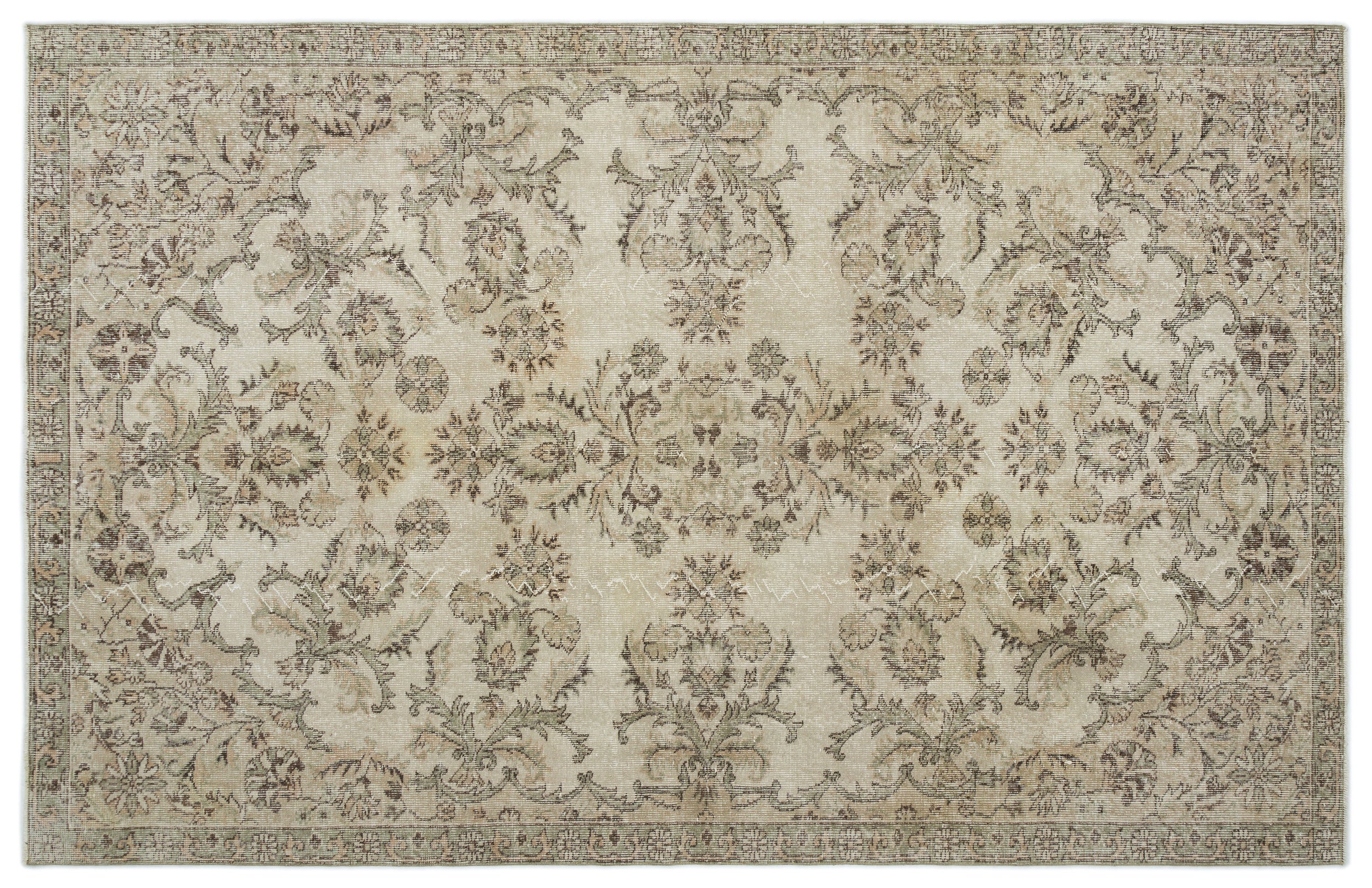 Briluyn - Vintage Floral Rug - 6'1 X 9'5