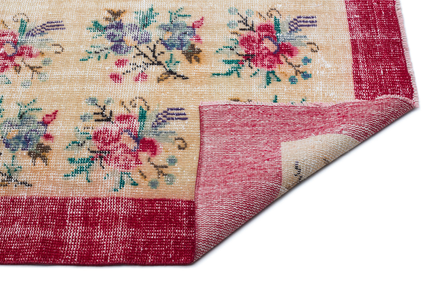 Groil - Vintage Floral Rug - 6'4 X 9'4