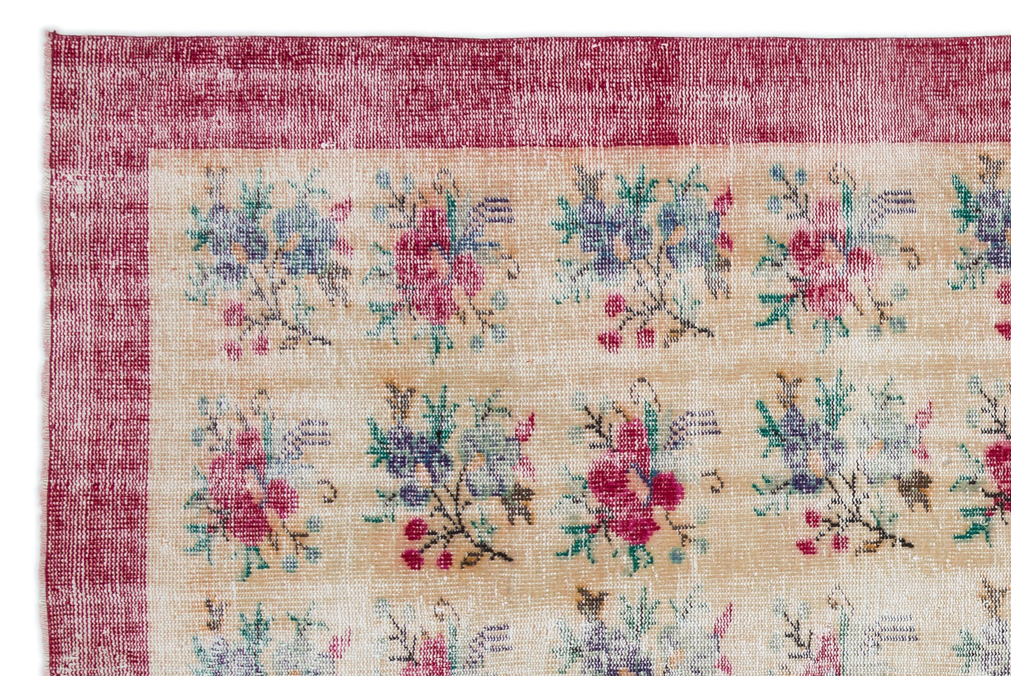 Groil - Vintage Floral Rug - 6'4 X 9'4