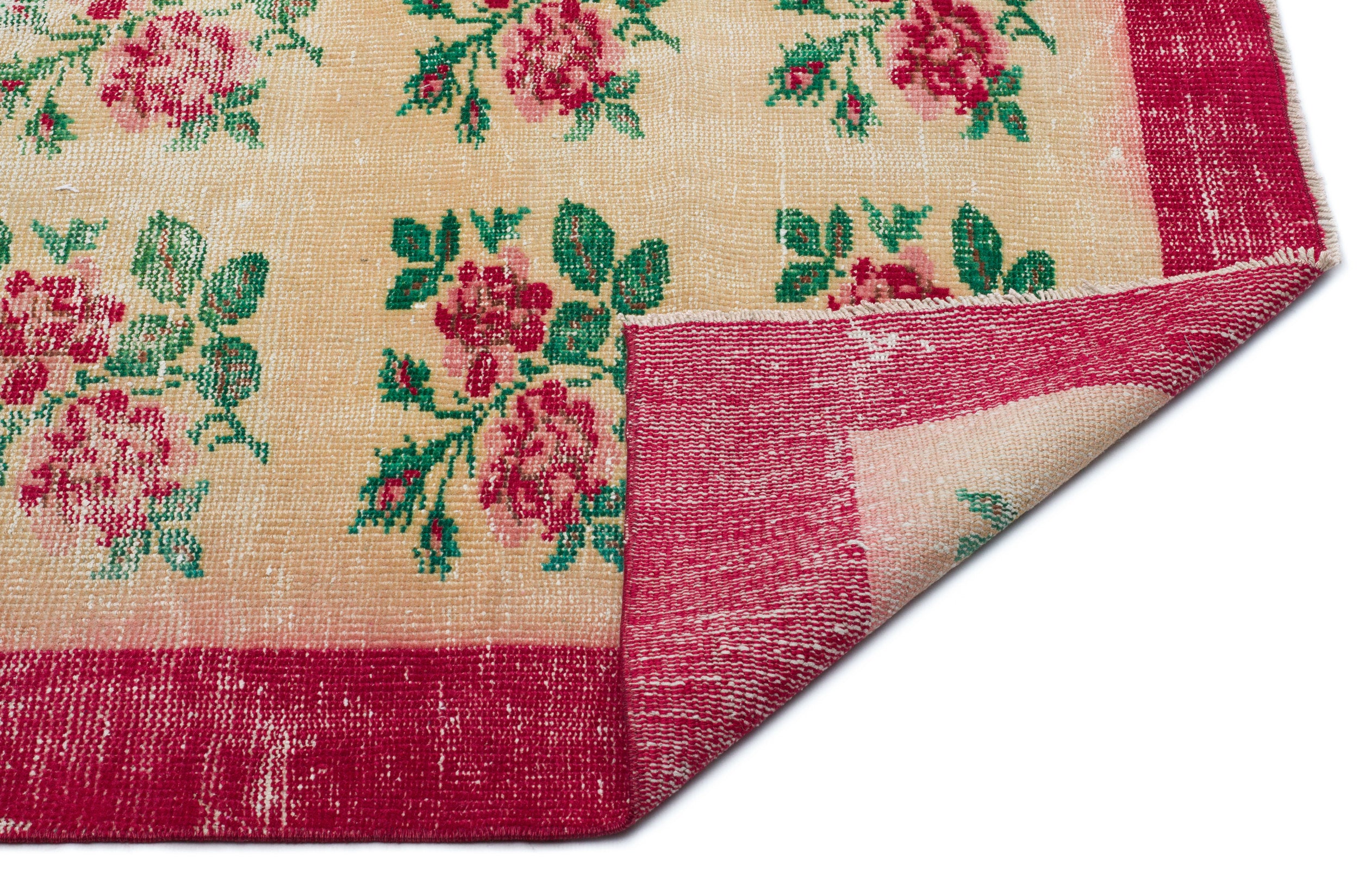 Rinaex - Vintage Floral Rug - 5'1 X 8'5