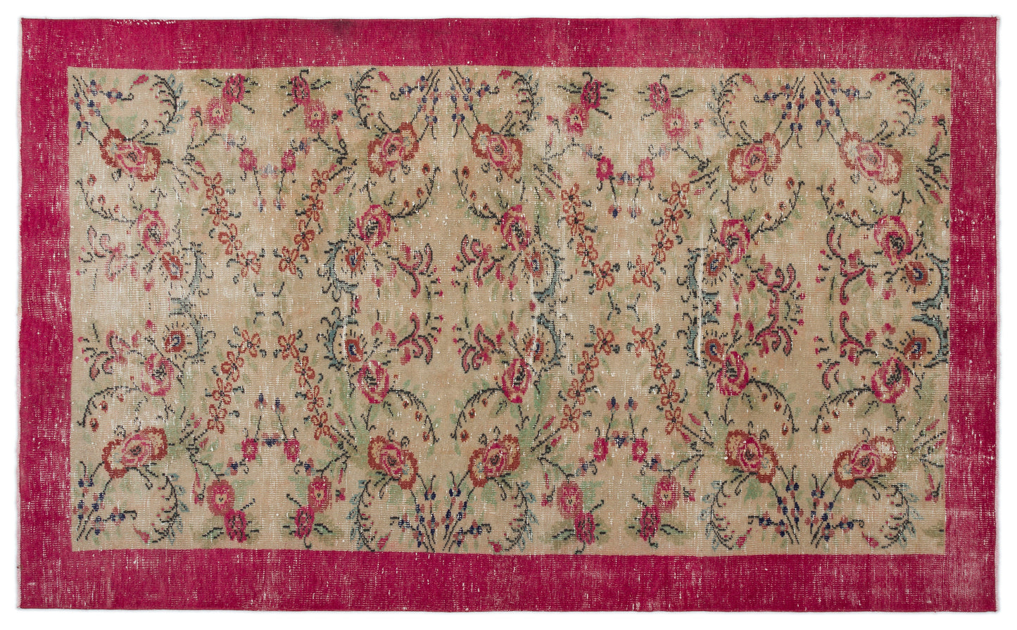 Criya - Vintage Floral Rug - 5'9 X 9'3