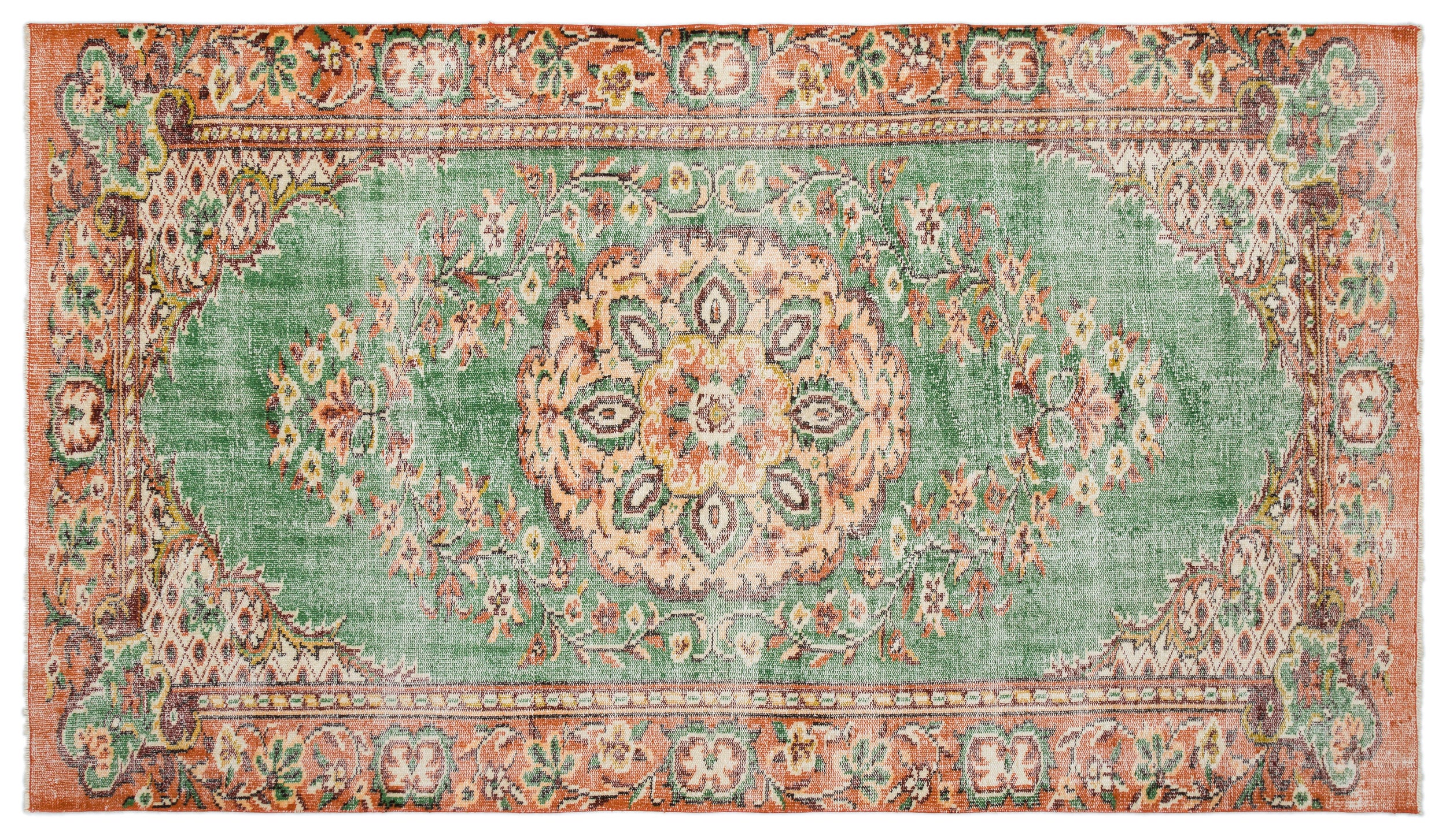 Cleraor - Vintage Medallion Rug - 5'6 X 9'7