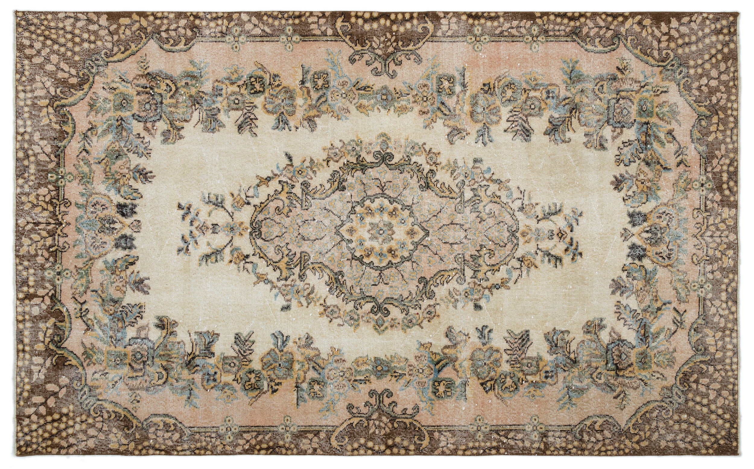 Taane - Vintage Medallion Rug - 5'7 X 9'1