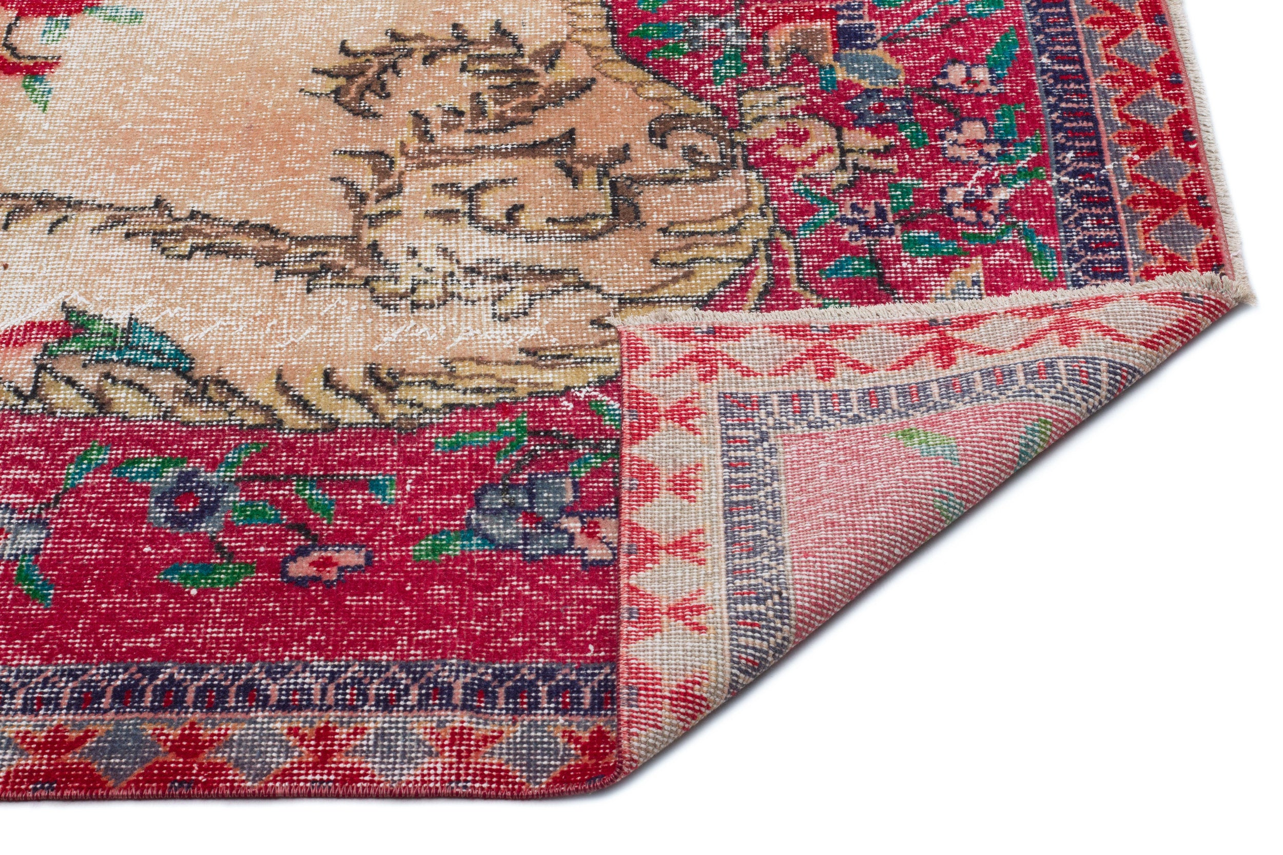 Glaar - Vintage Medallion Rug - 5'4 X 9'2