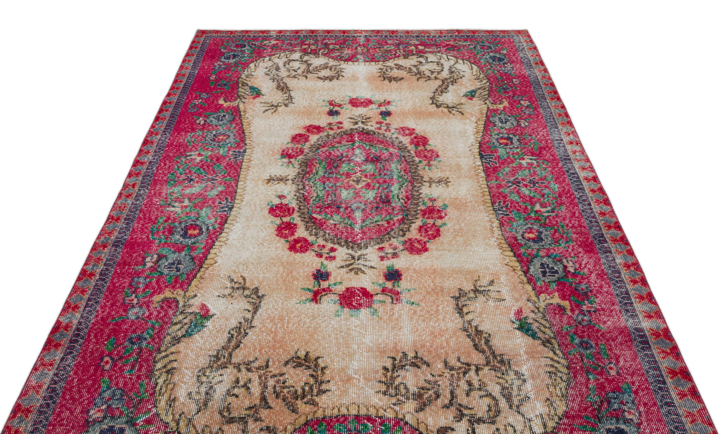 Glaar - Vintage Medallion Rug - 5'4 X 9'2