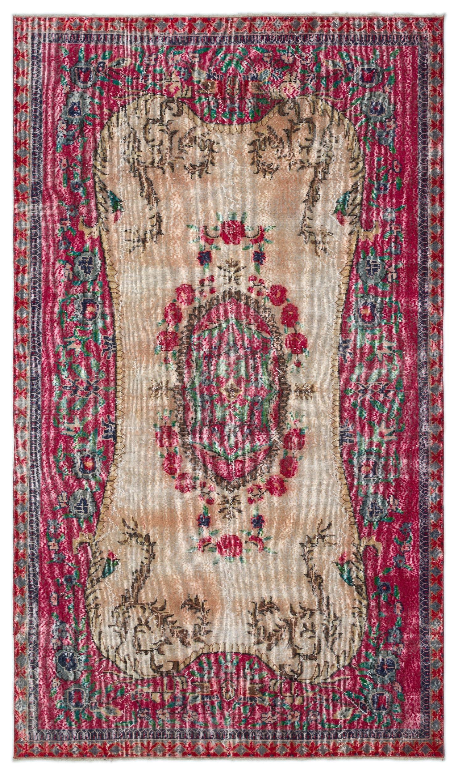 Glaar - Vintage Medallion Rug - 5'4 X 9'2
