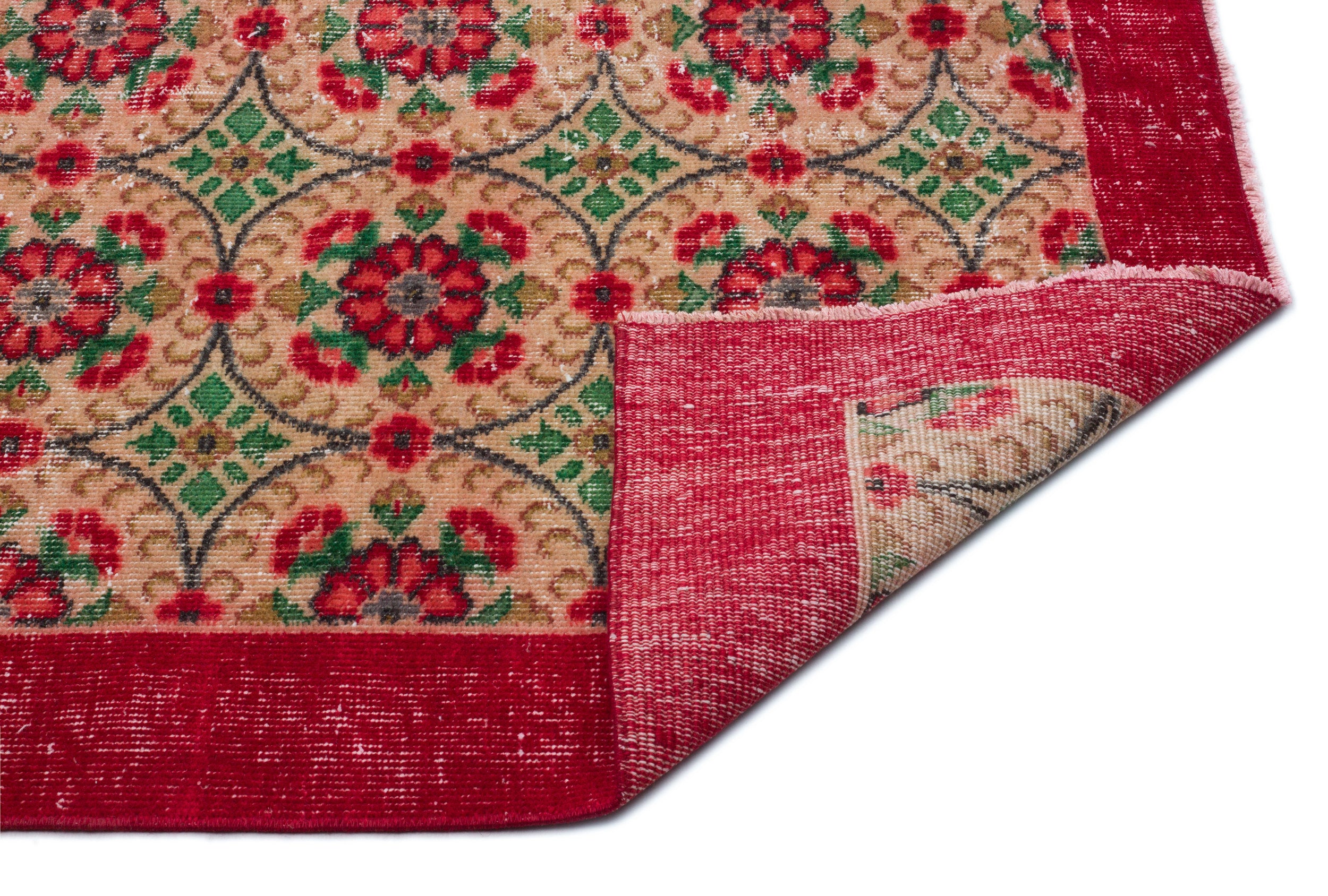 Basuen - Vintage Floral Rug - 5'10 X 8'9