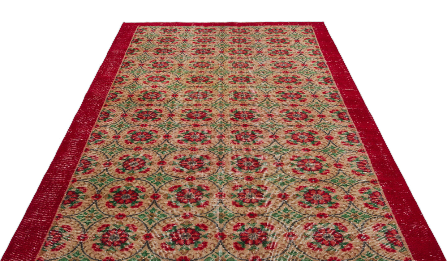 Basuen - Vintage Floral Rug - 5'10 X 8'9