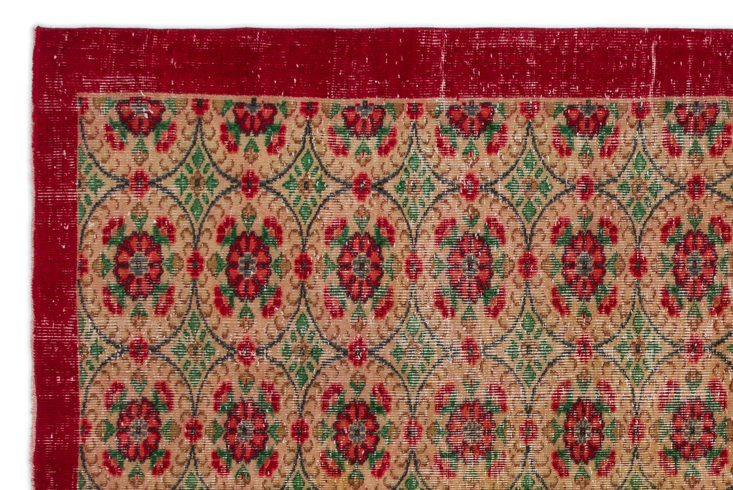 Basuen - Vintage Floral Rug - 5'10 X 8'9