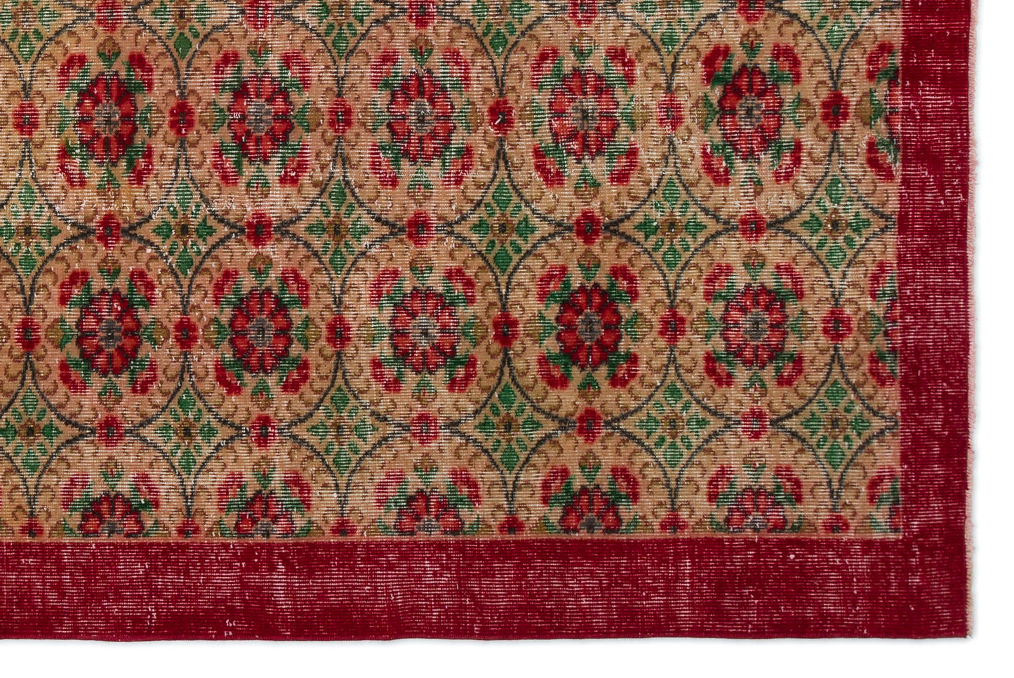 Basuen - Vintage Floral Rug - 5'10 X 8'9