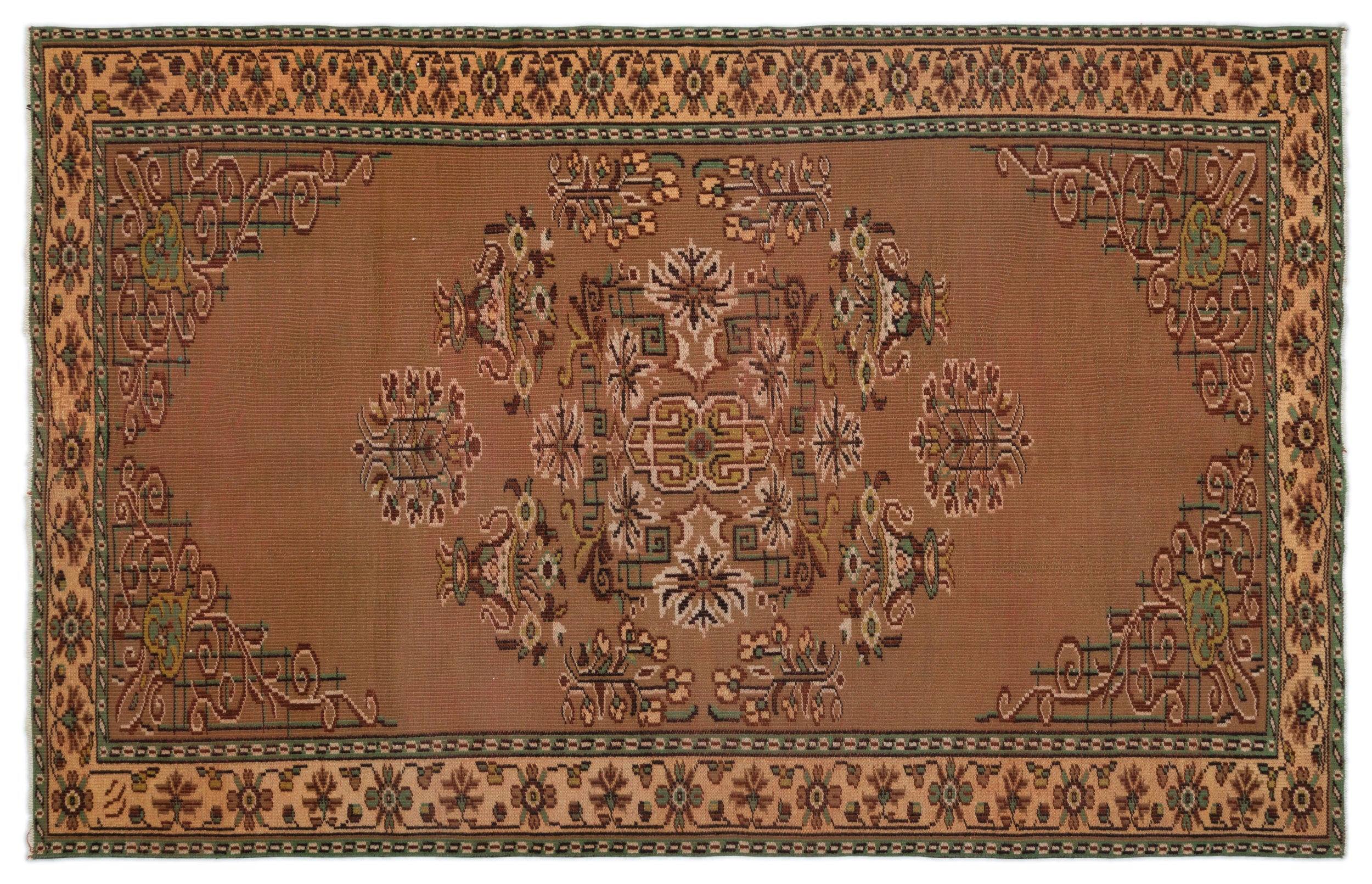 Tiagaor - Vintage Medallion Rug - 5'11 X 9'1