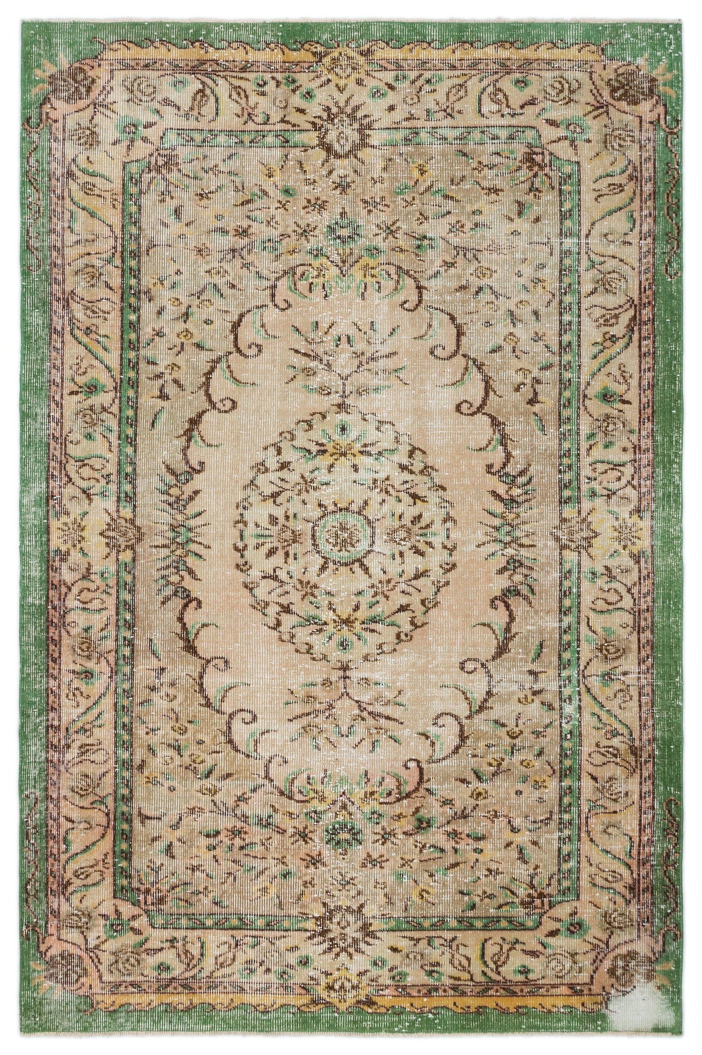Nepais - Vintage Medallion Rug - 6'0 X 9'1