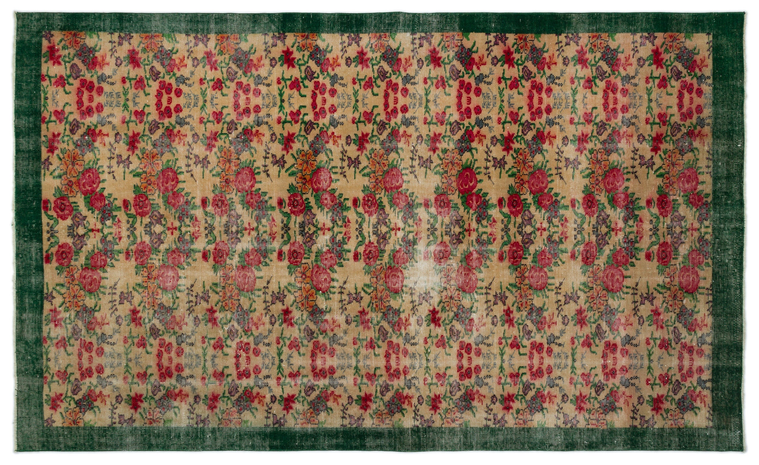 Slazuma - Vintage Floral Rug - 5'11 X 9'10