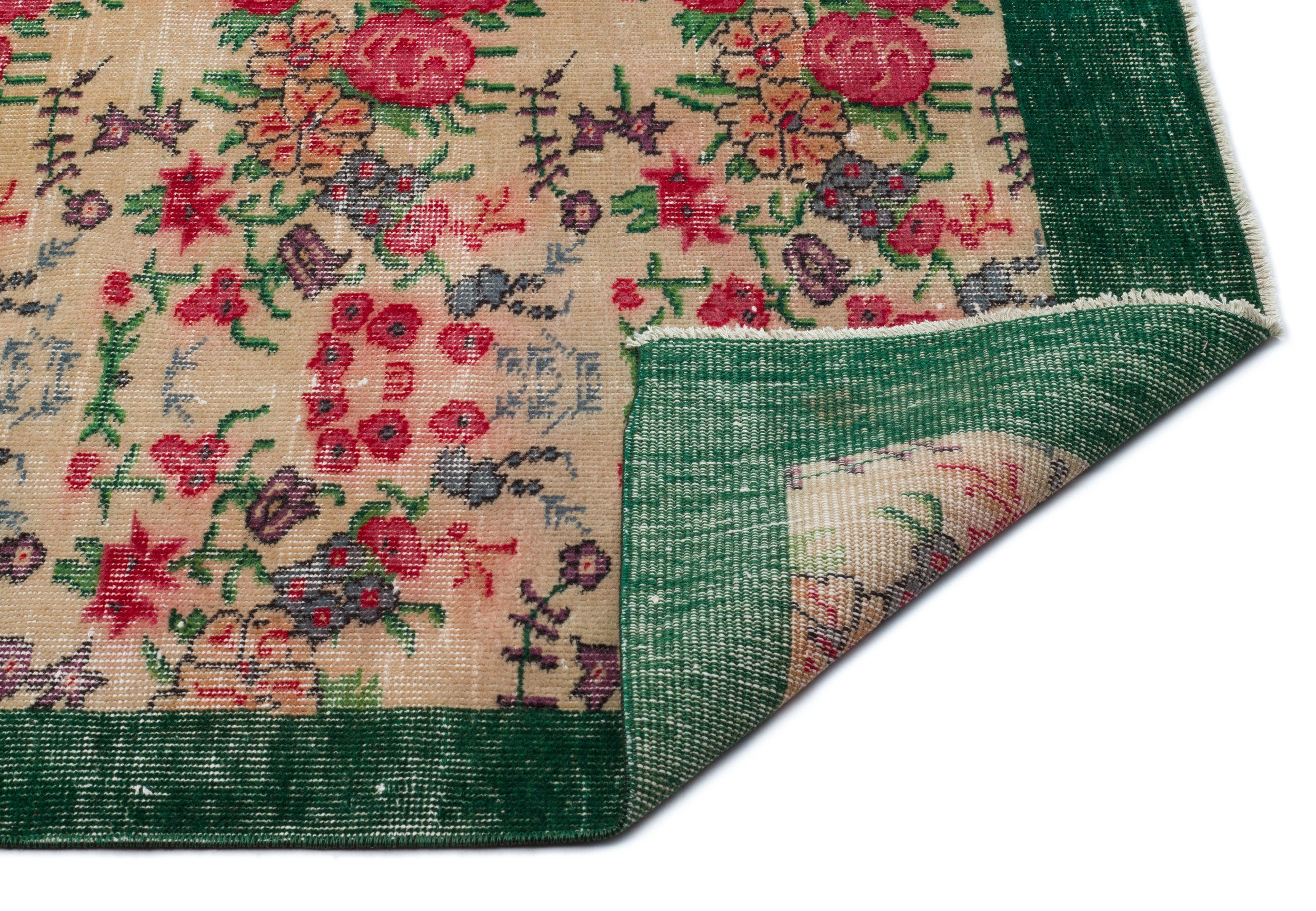 Slazuma - Vintage Floral Rug - 5'11 X 9'10