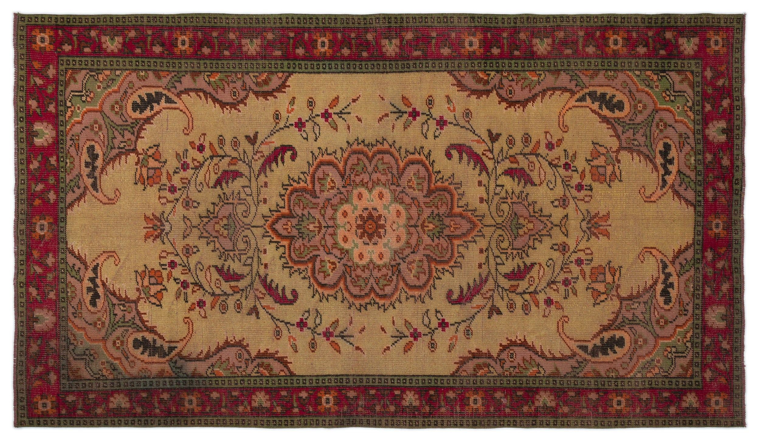 Poguar - Vintage Medallion Rug - 5'1 X 8'10