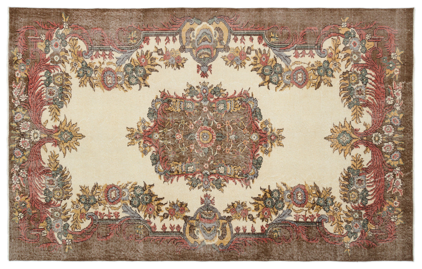 Slaenuel - Vintage Medallion Rug - 5'8 X 8'10