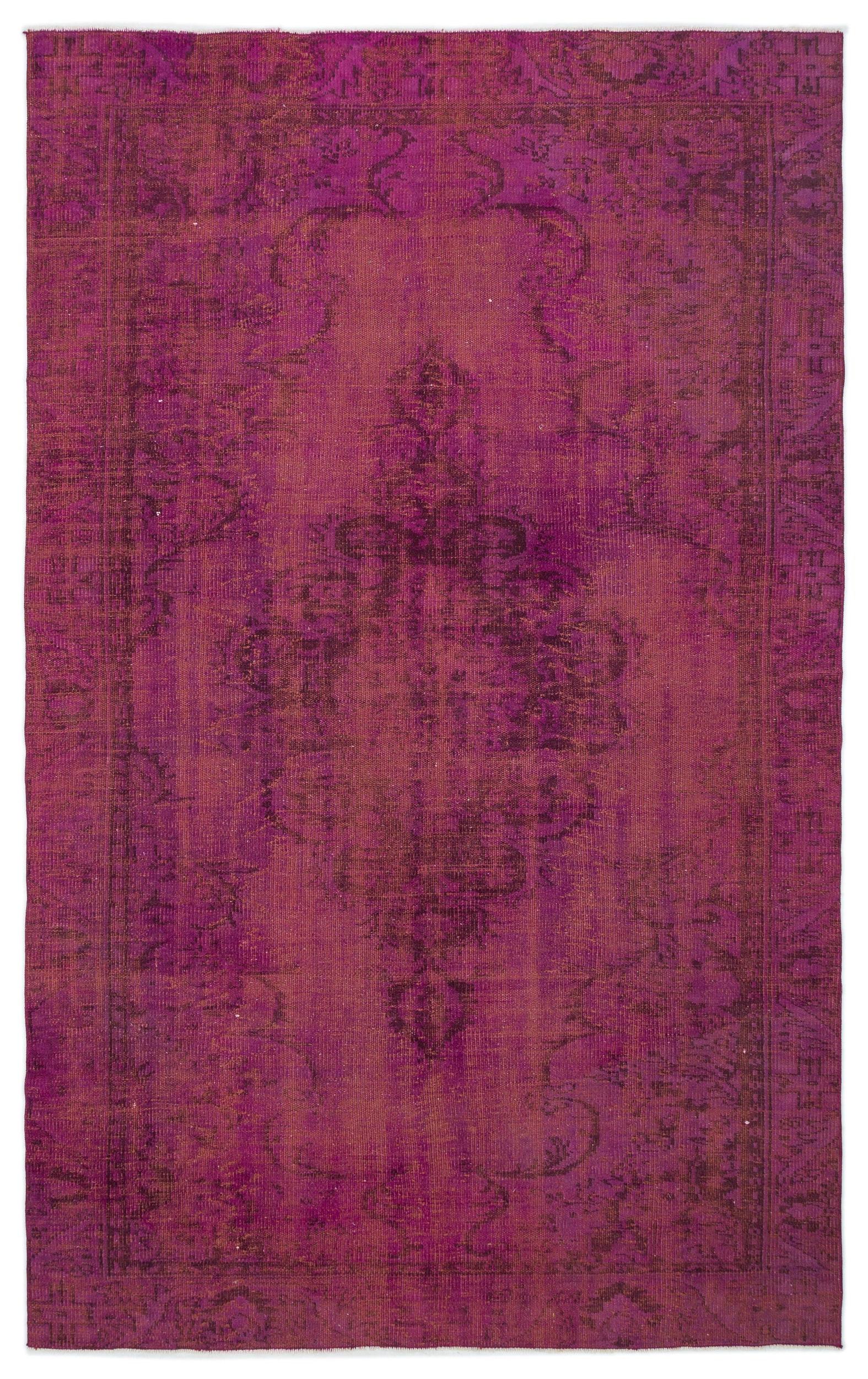 Poana - Vintage Distressed Rug - 5'9 X 9'1