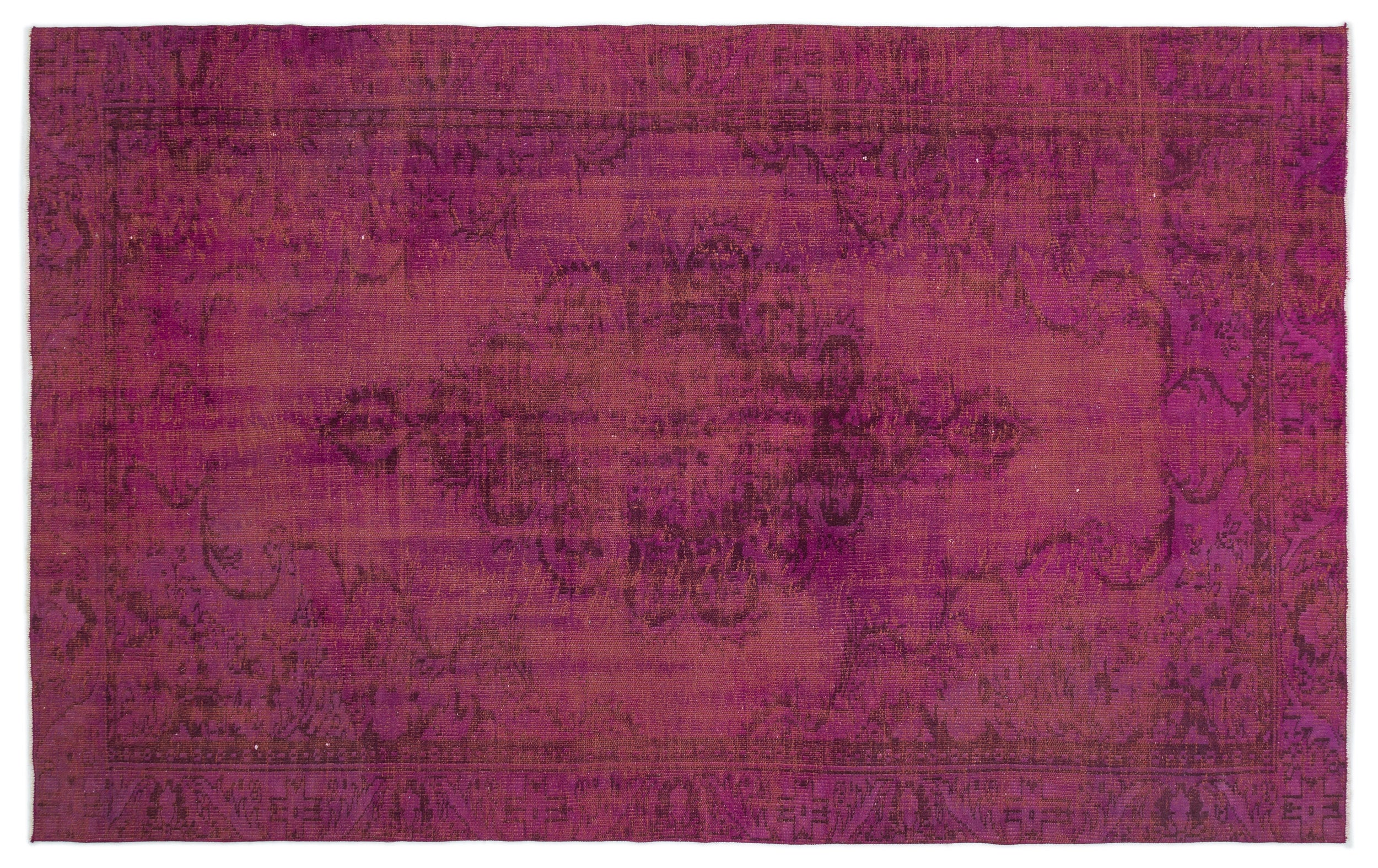 Poana - Vintage Distressed Rug - 5'9 X 9'1