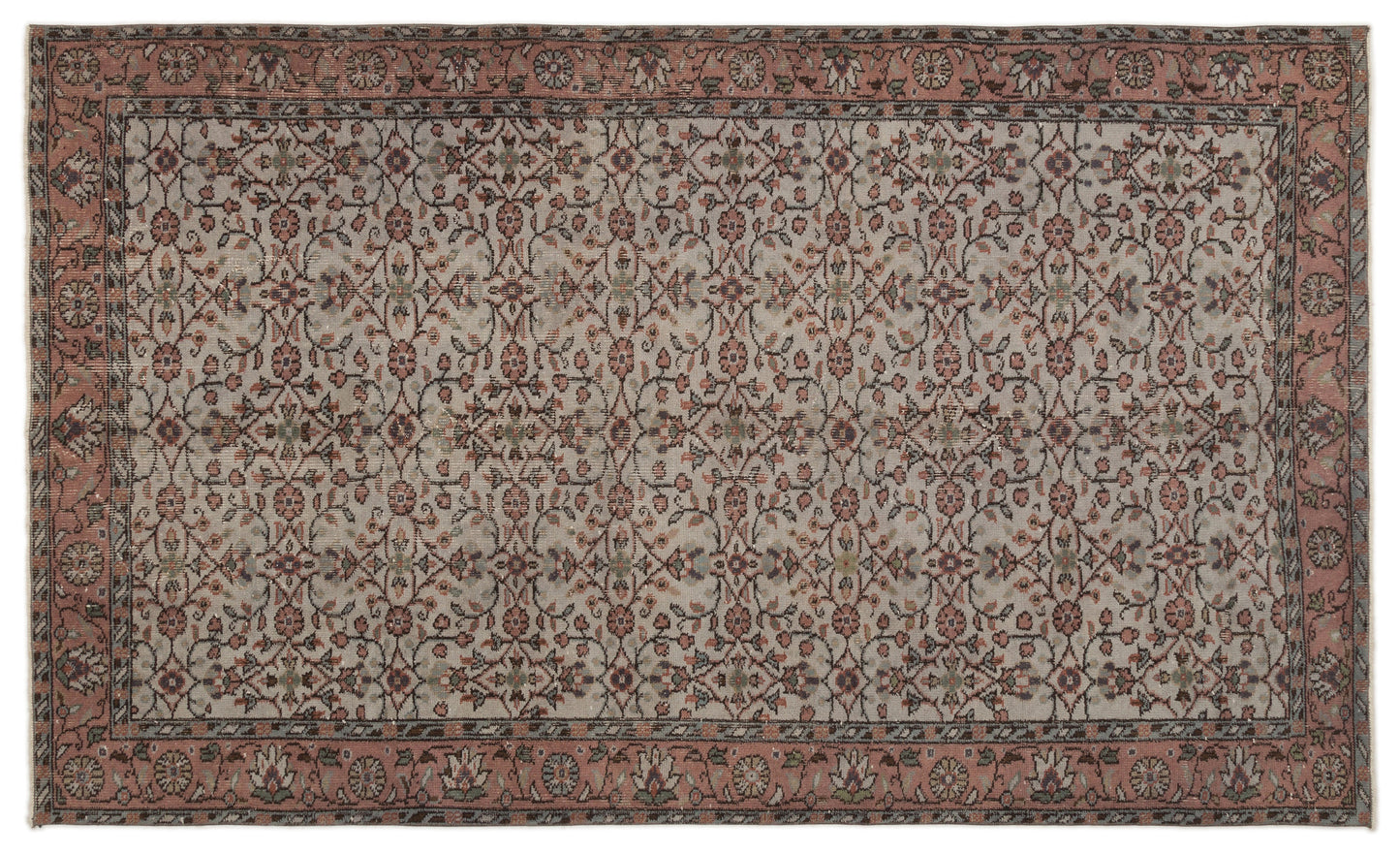Thizeis - Vintage Floral Rug - 5'2 X 8'6