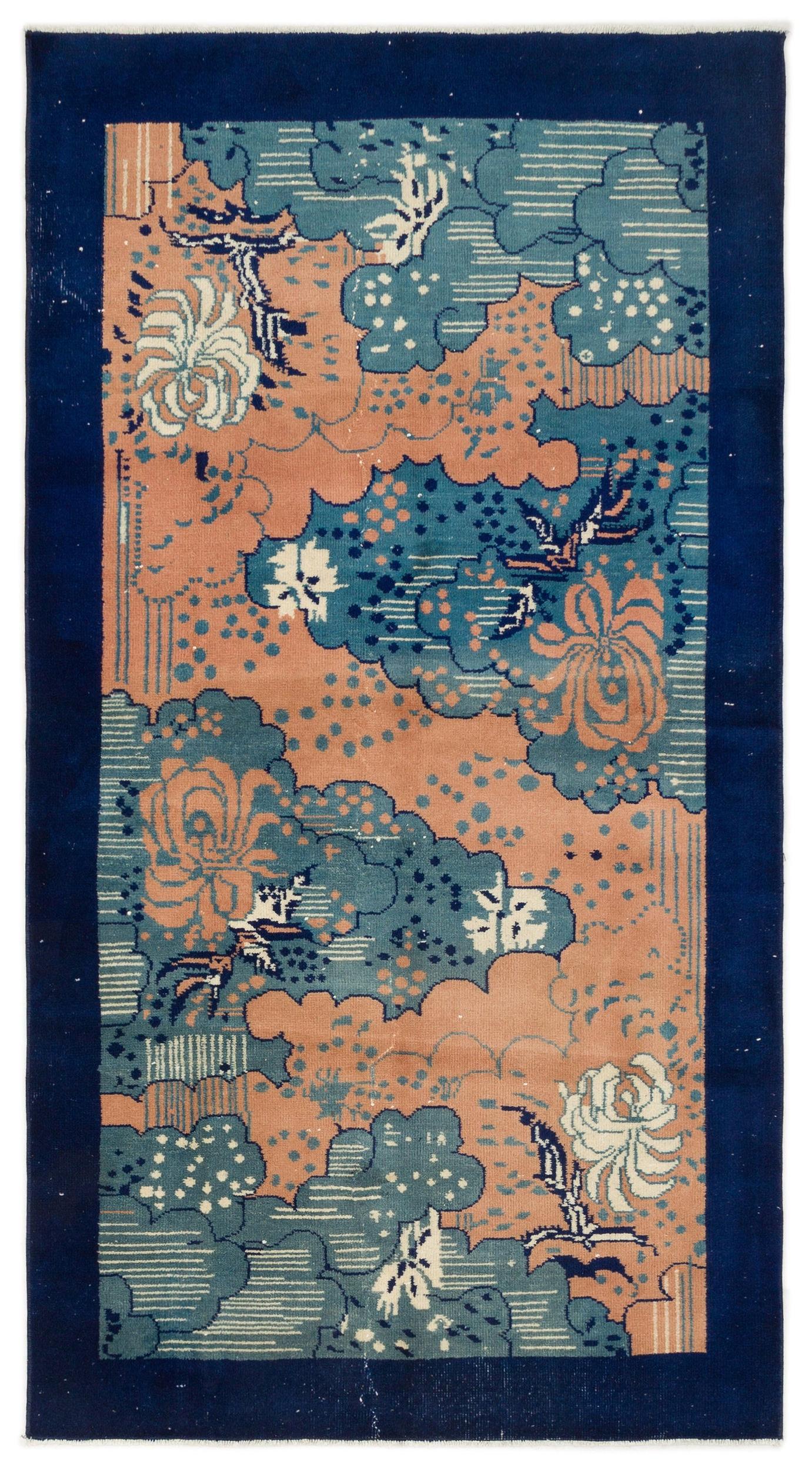Mosora - Vintage Floral Rug - 3'9 X 6'11